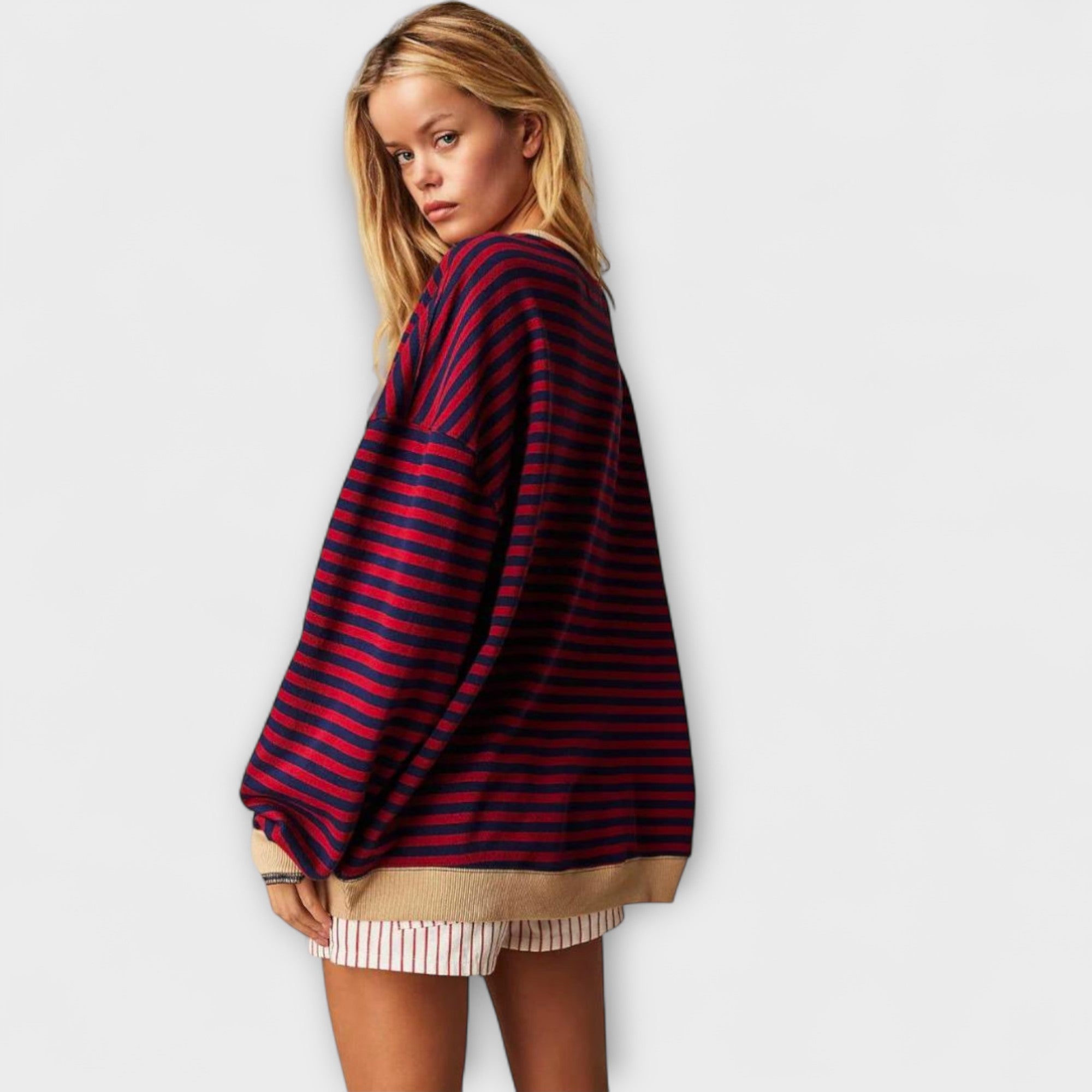 Mary - Suéter oversize a rayas