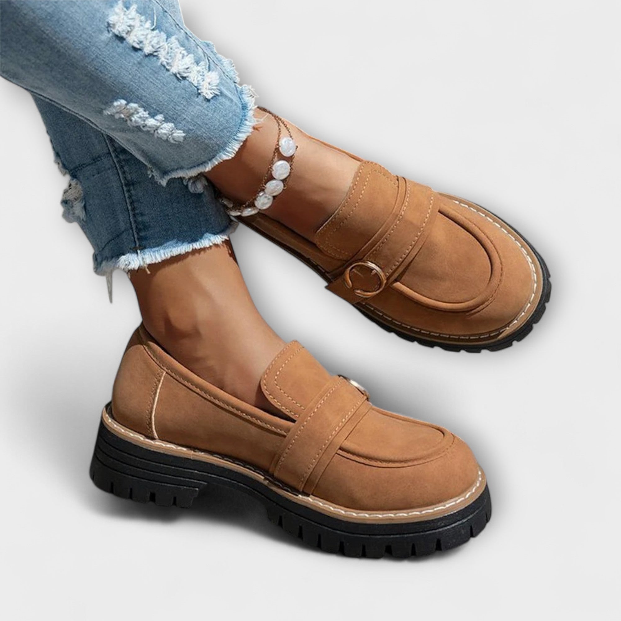 Laura – Mocasines casuales de punta redonda