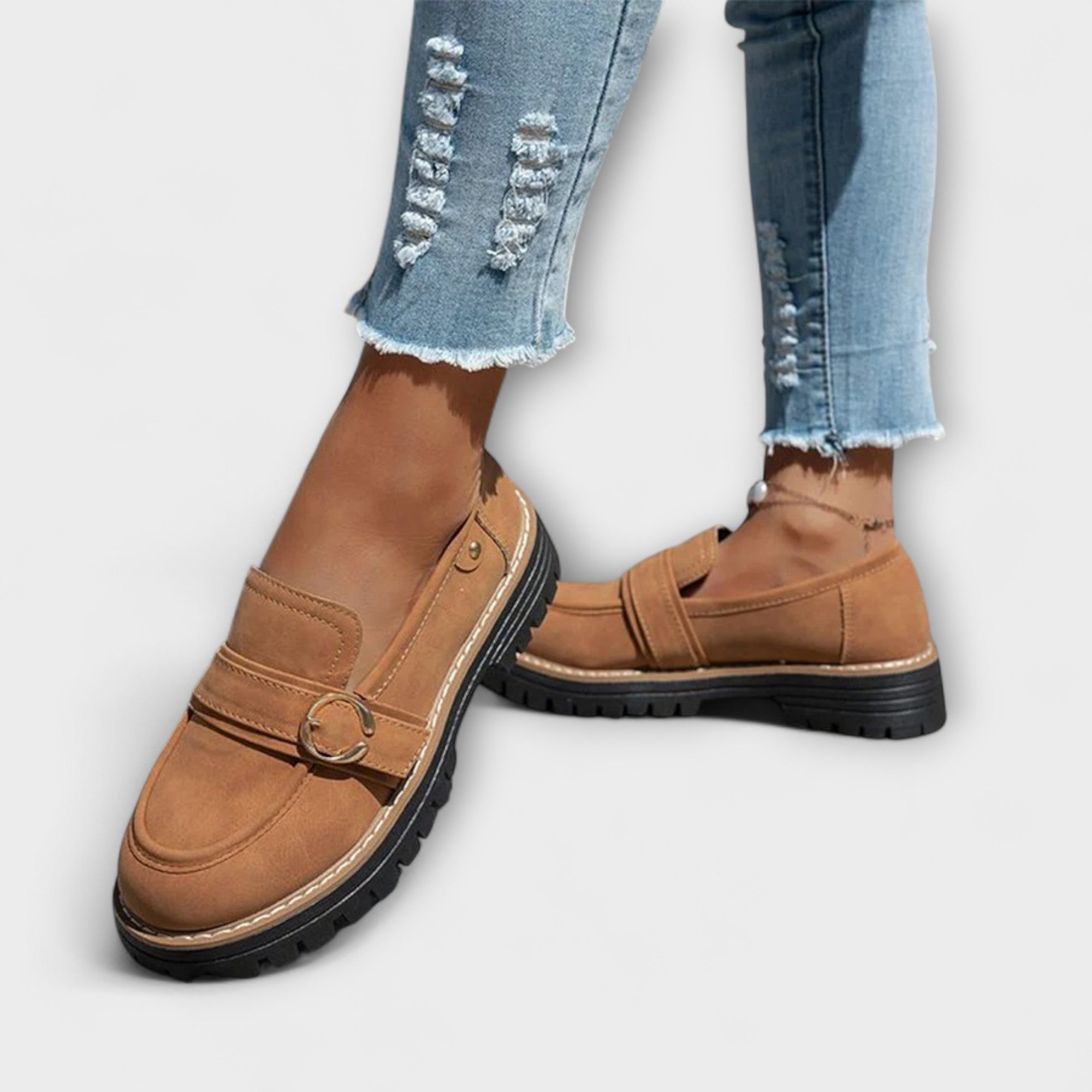 Laura – Mocasines casuales de punta redonda