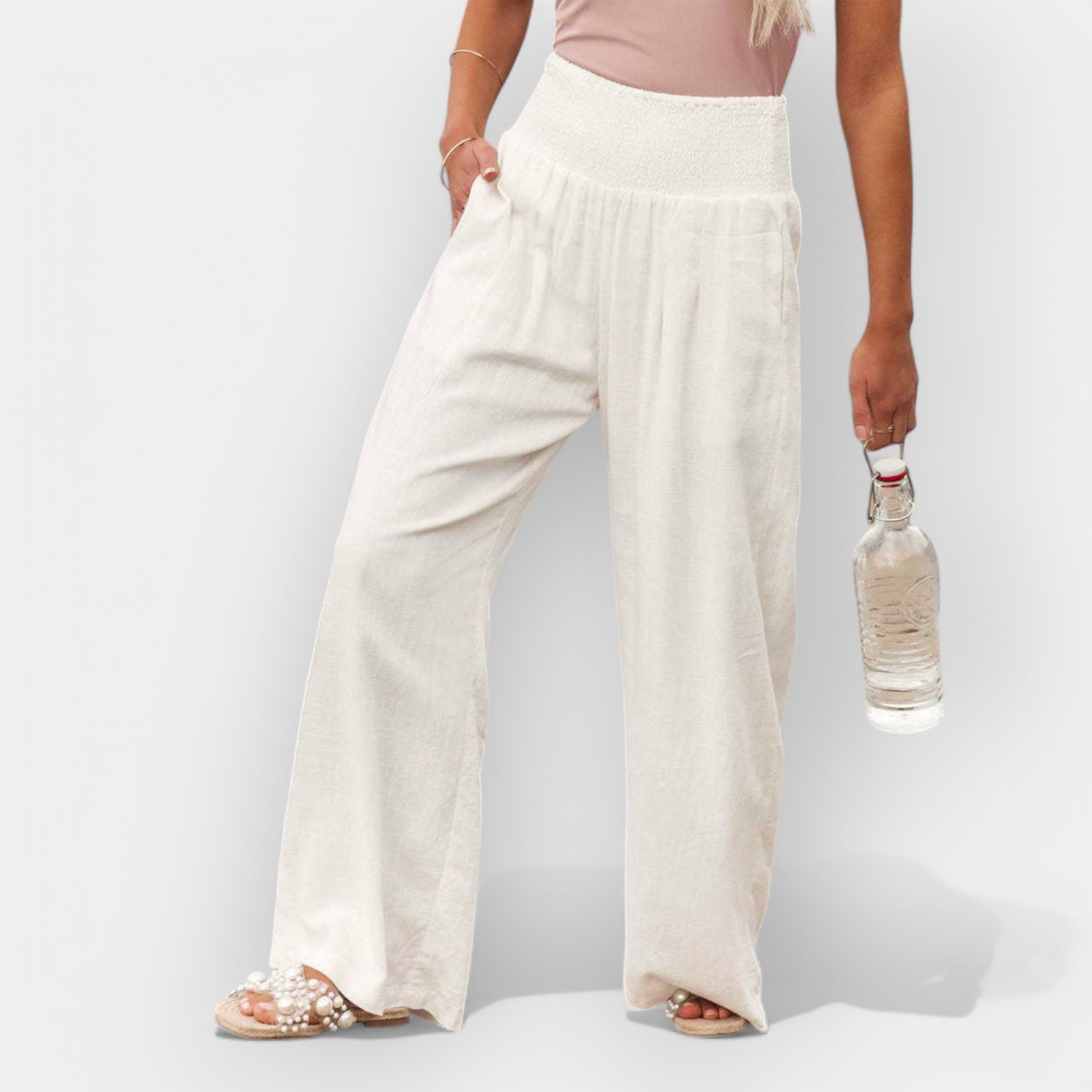 Pantalón Fluido con Cintura Elástica