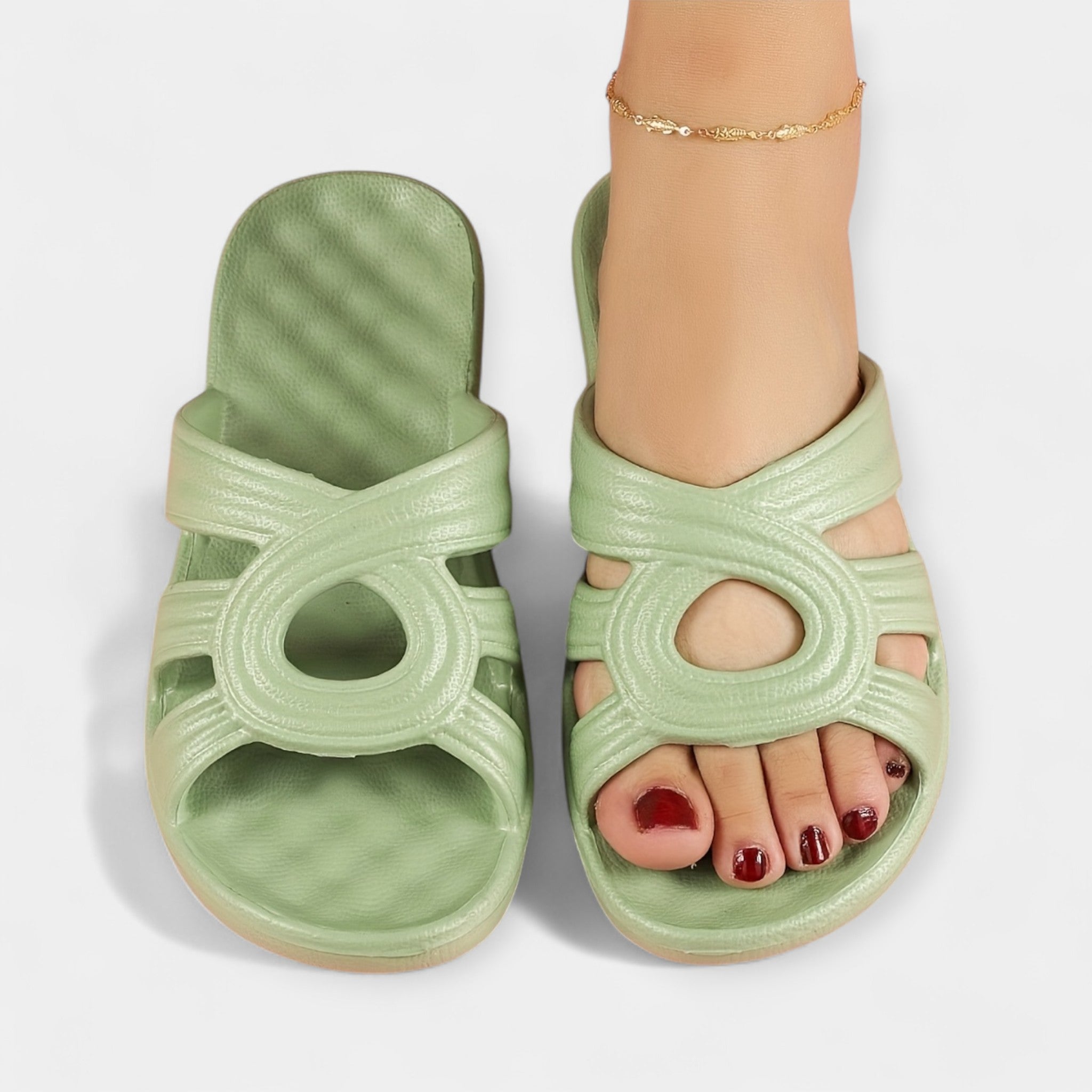 Plataformas Slip-On con Punta Abierta