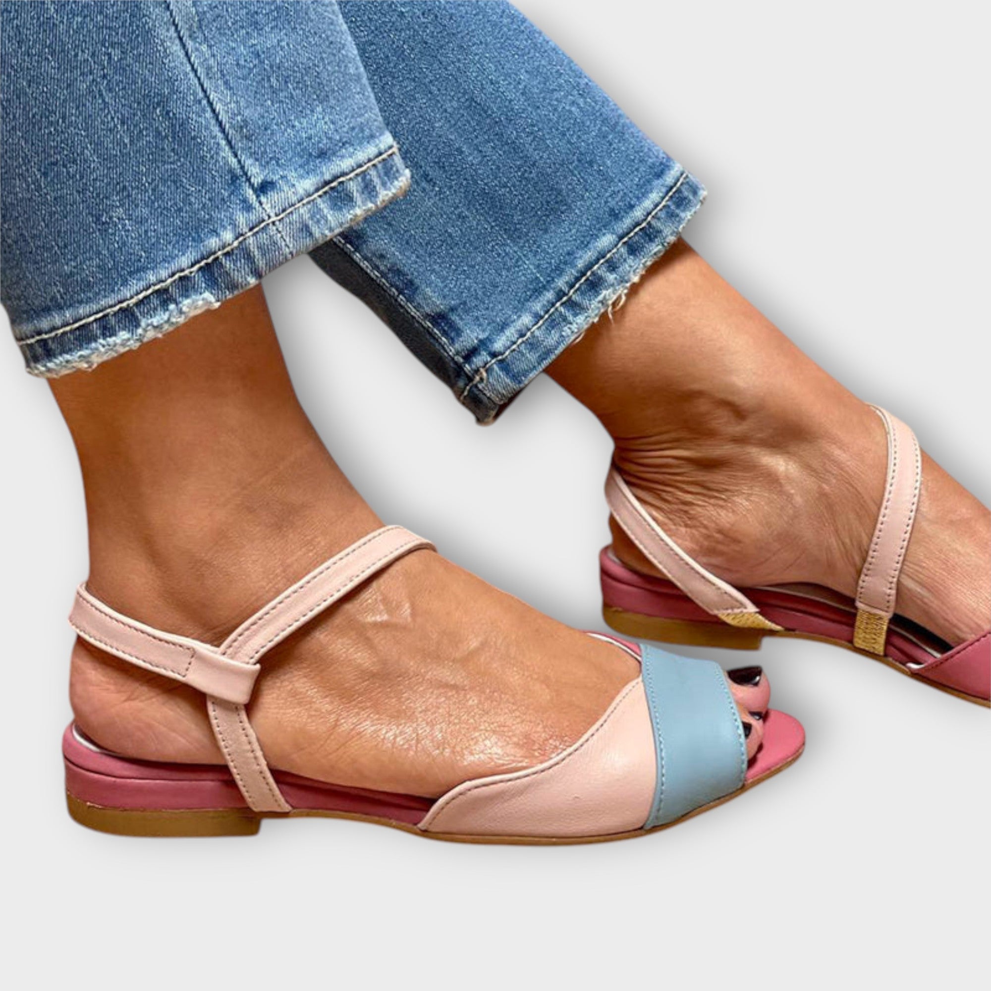 Roselina – Tacones con bloques de color