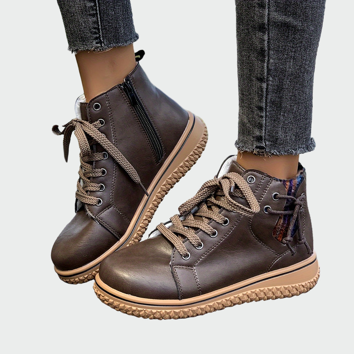 Botines ortopédicos de piel