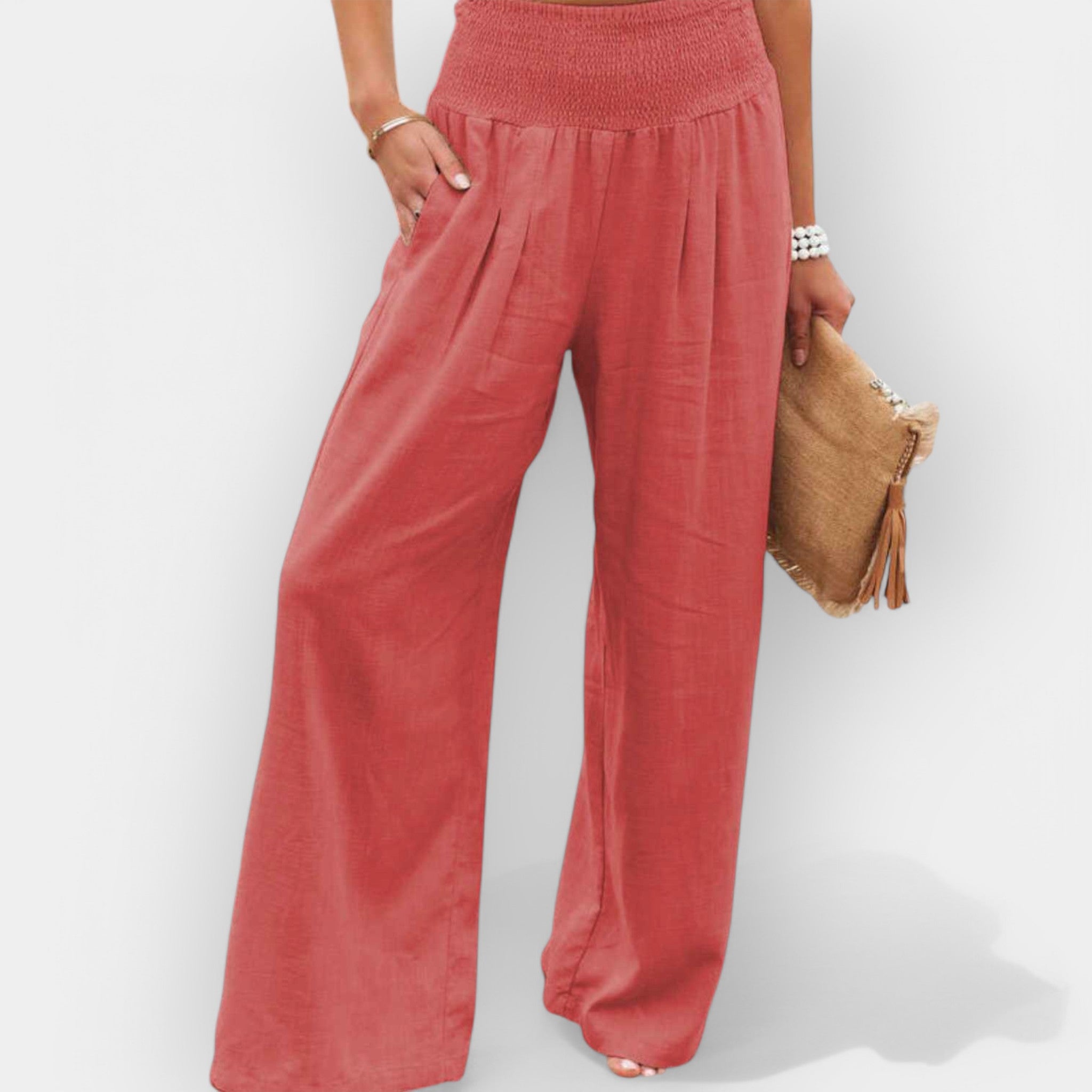 Pantalón Fluido con Cintura Elástica