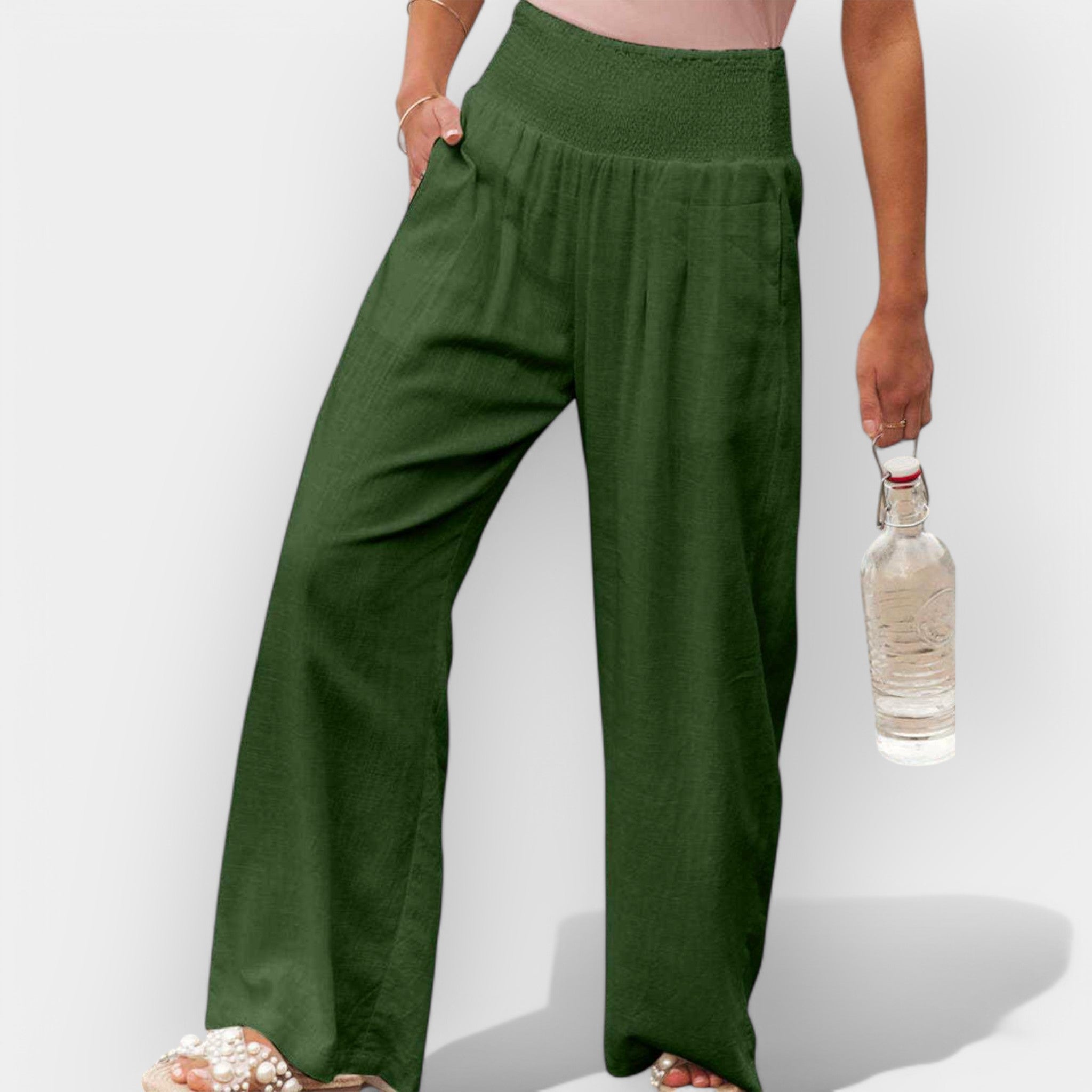 Pantalón Fluido con Cintura Elástica