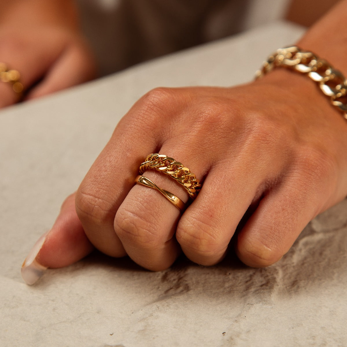 Anillo Curb de Cadena