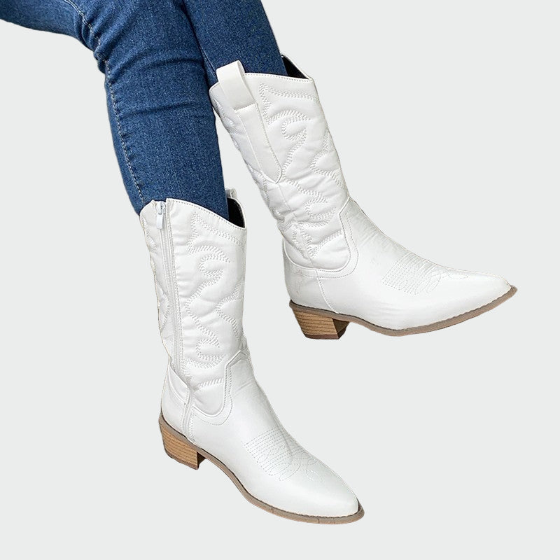 Botas vaqueras metalizadas