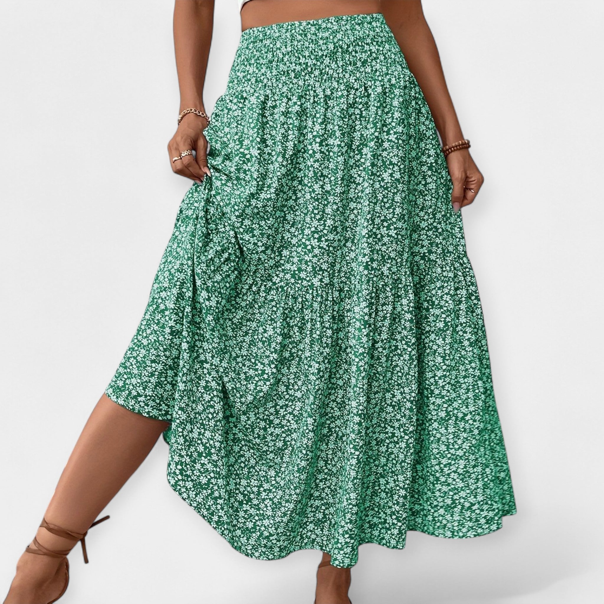 Falda Floral Casual y Cómoda