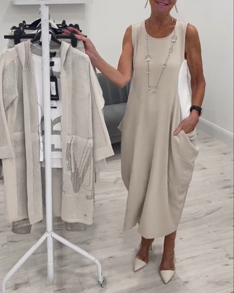Vestido Sin Mangas y Cómodo