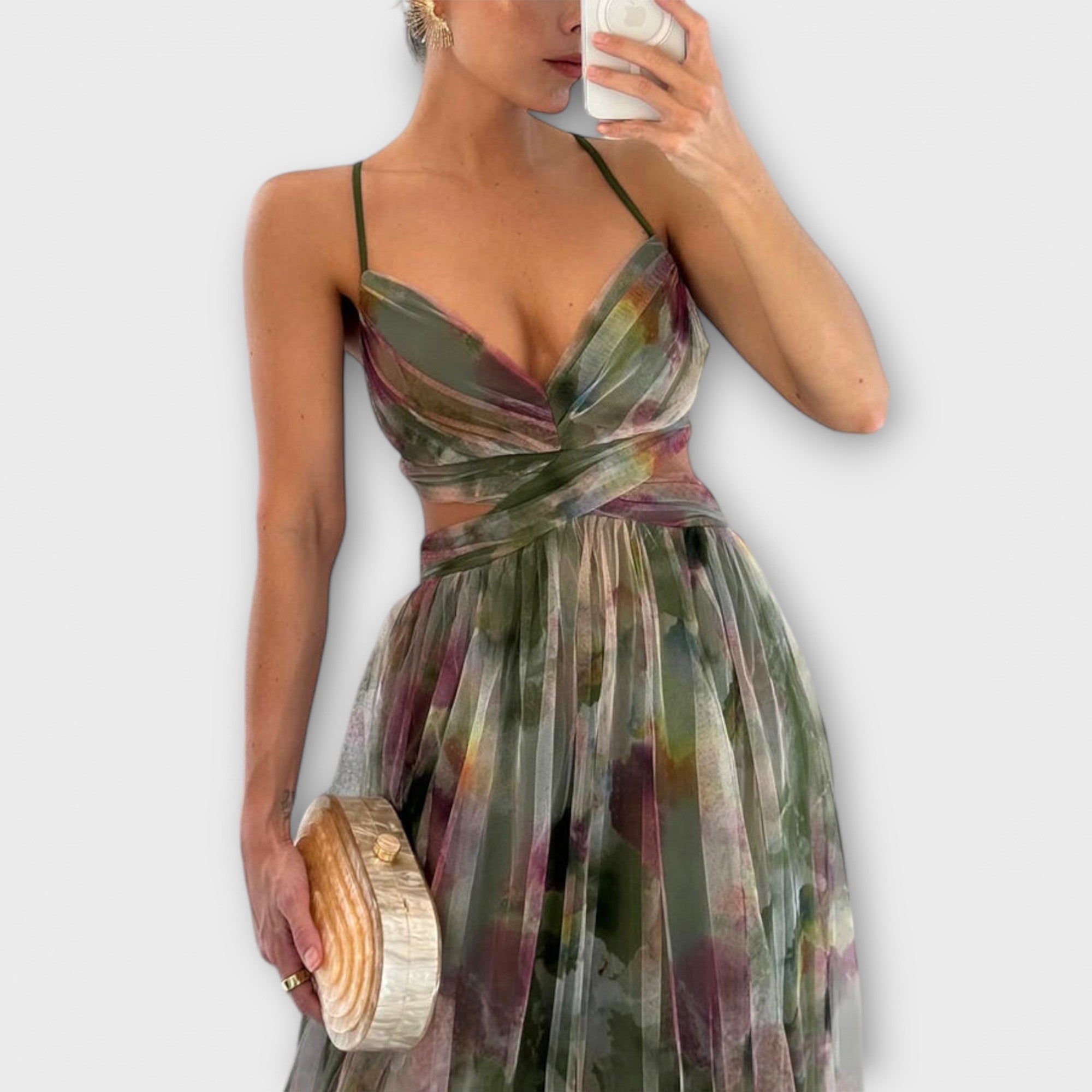 Vestido Vaporoso con Transparencia