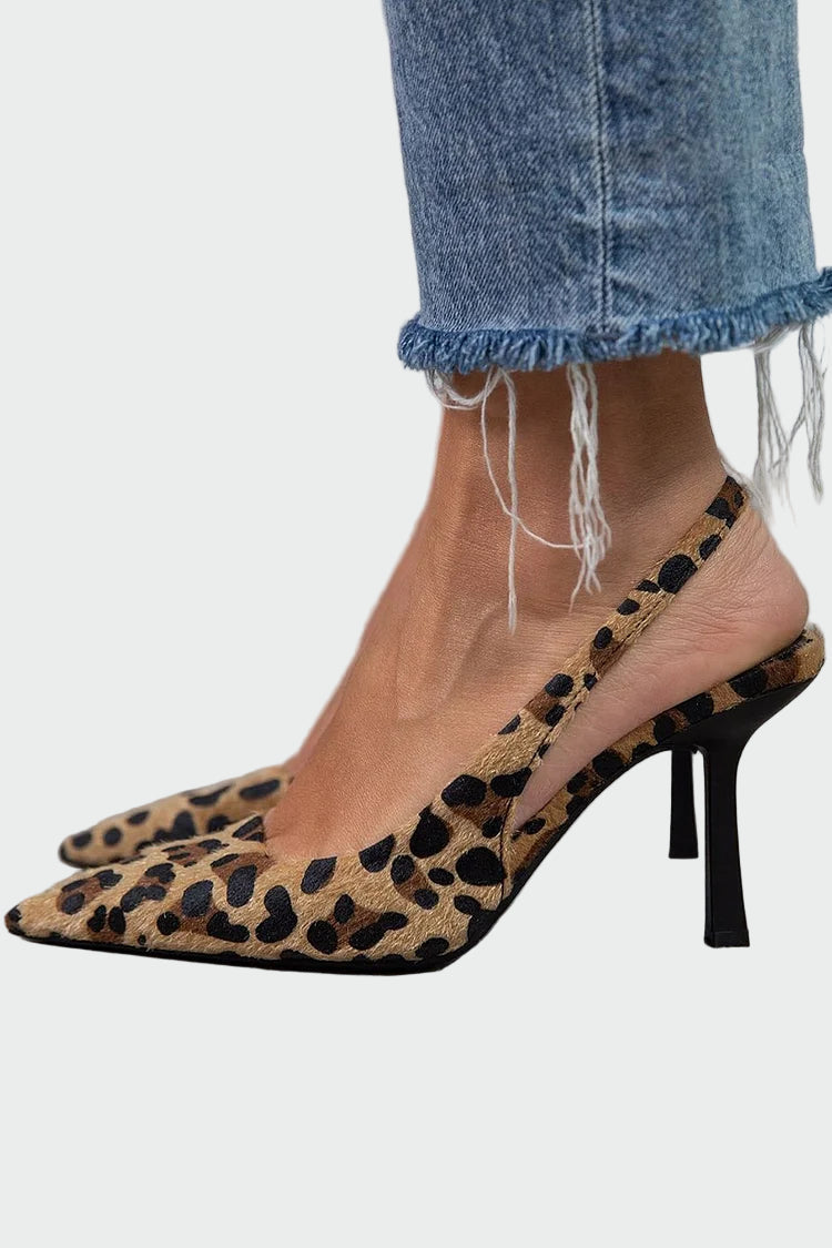 Tacones con estampado animal