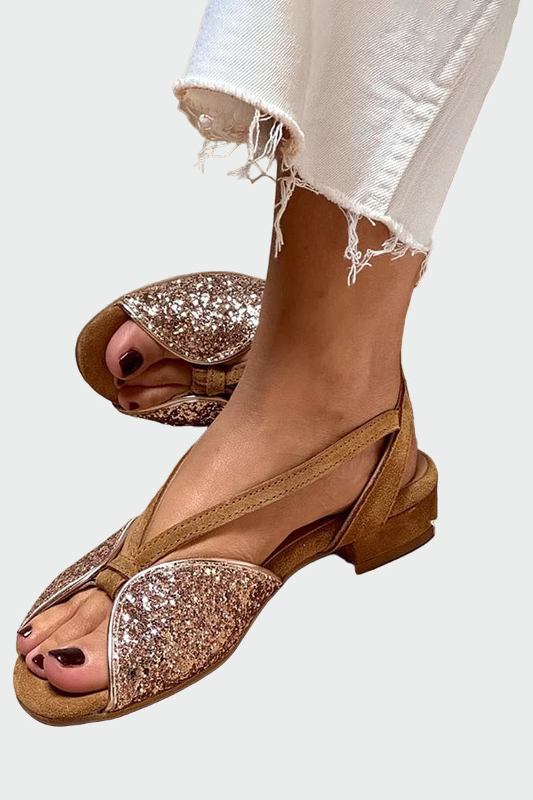 Lucrecia | Sandalias con purpurina