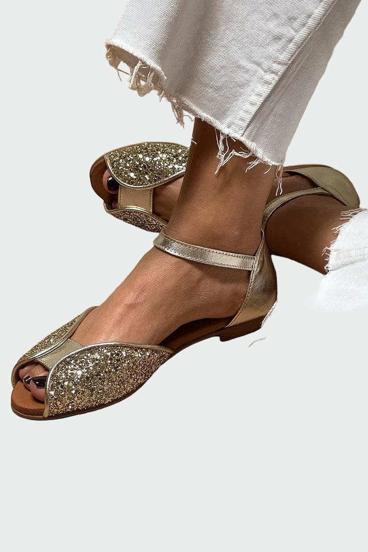 Flavia | Sandalias con purpurina