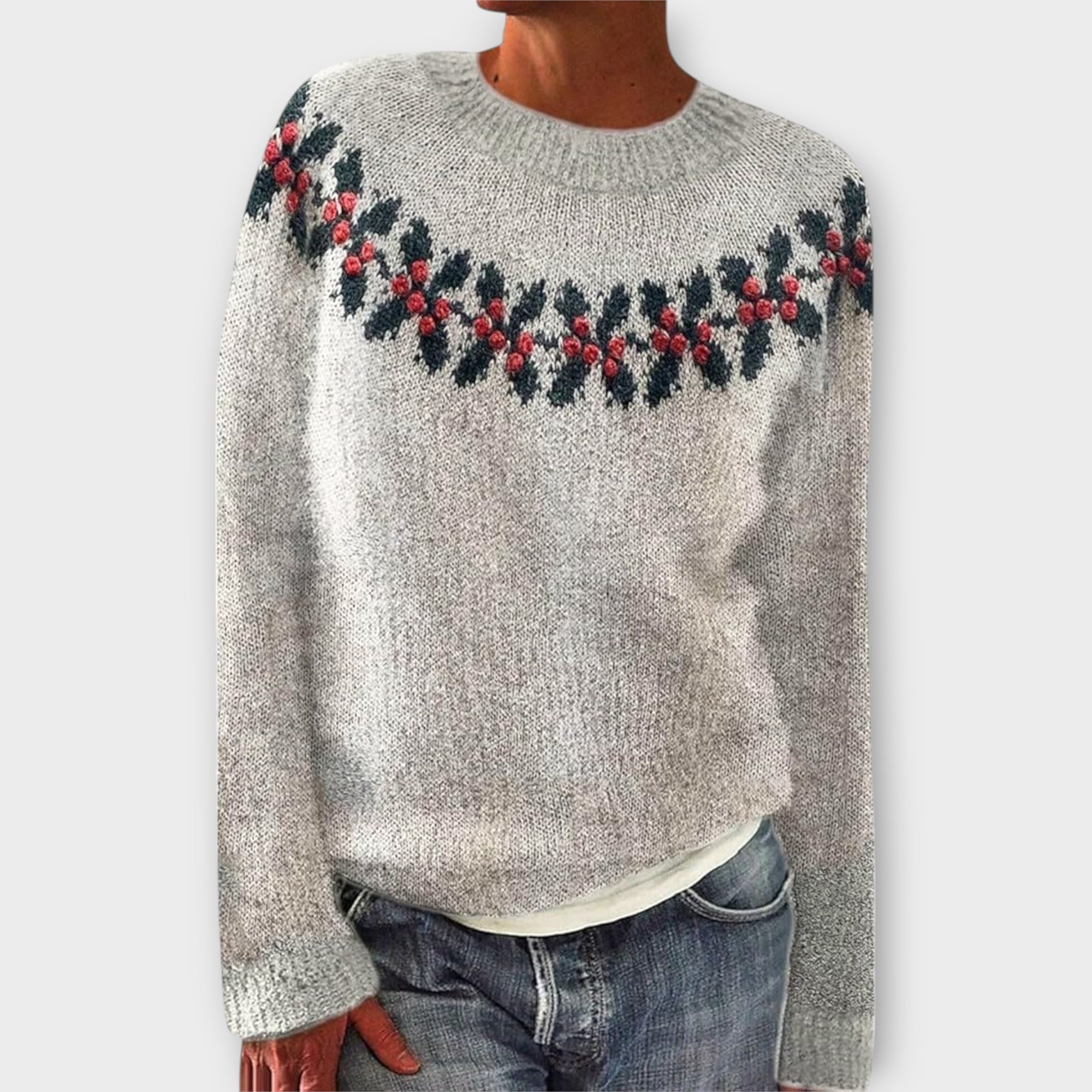 Simon - Suéter navideño acogedor