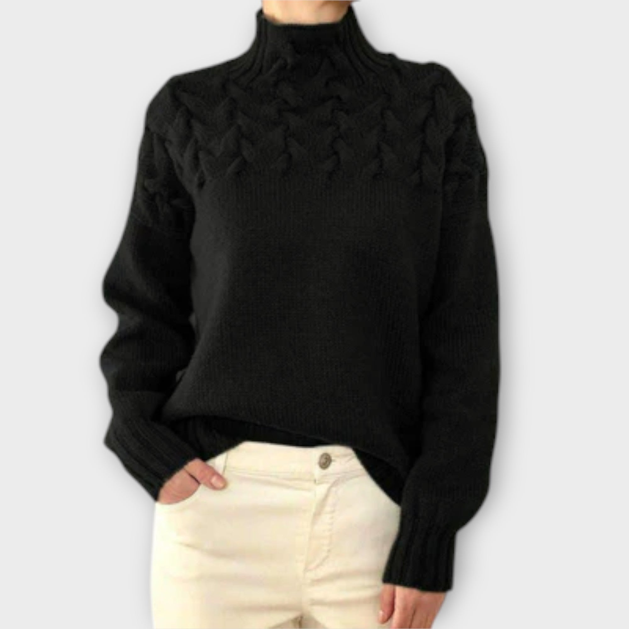 Eva - Jersey de mujer con detalle de punto