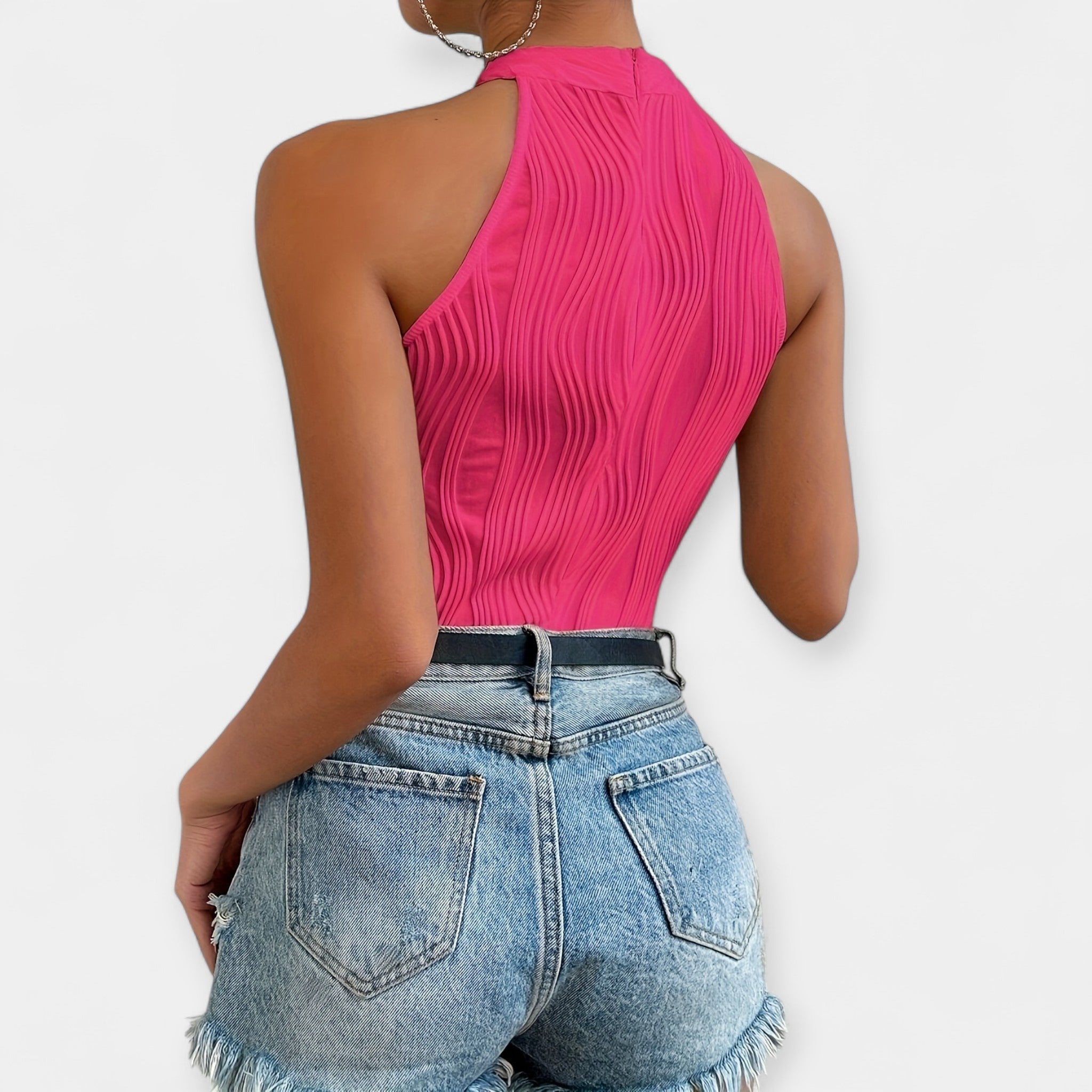 Body Enterizo Rosa Vivo