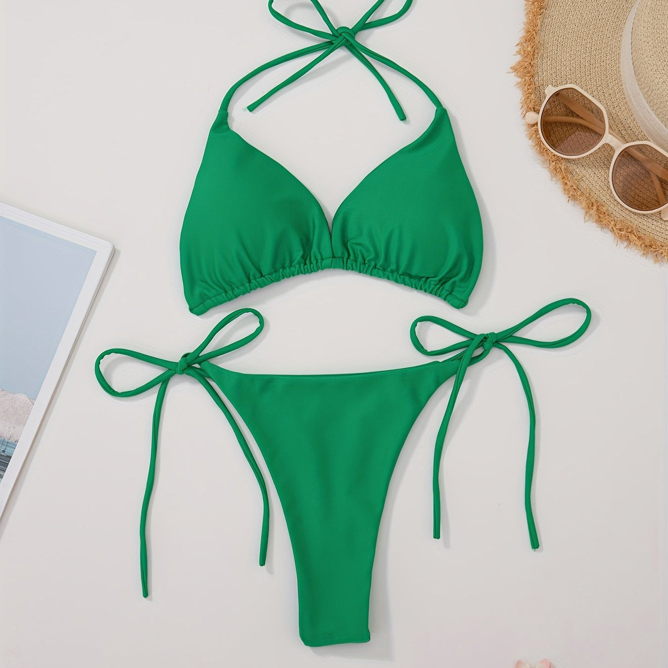 Bikini Moderno con Top Halter