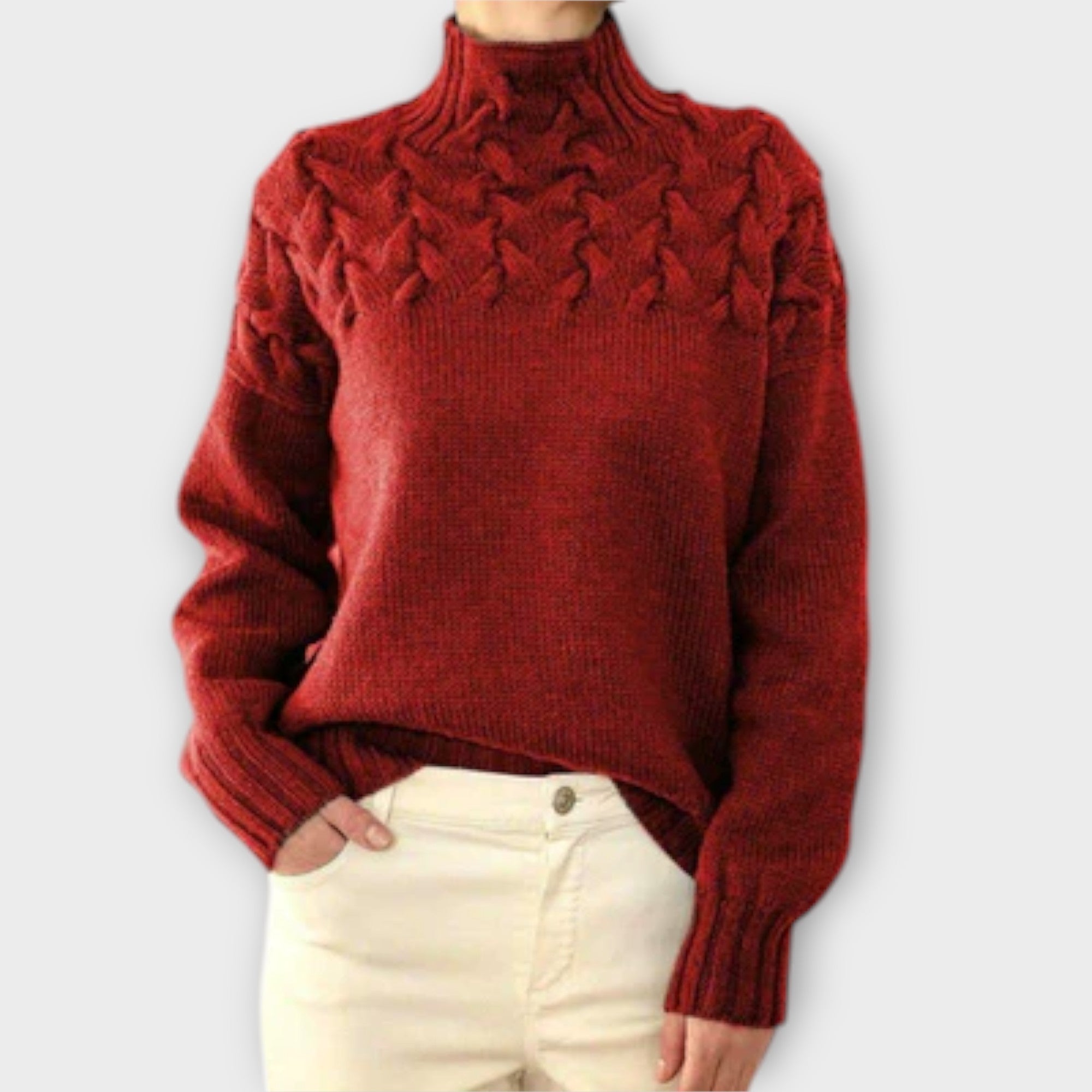 Eva - Jersey de mujer con detalle de punto