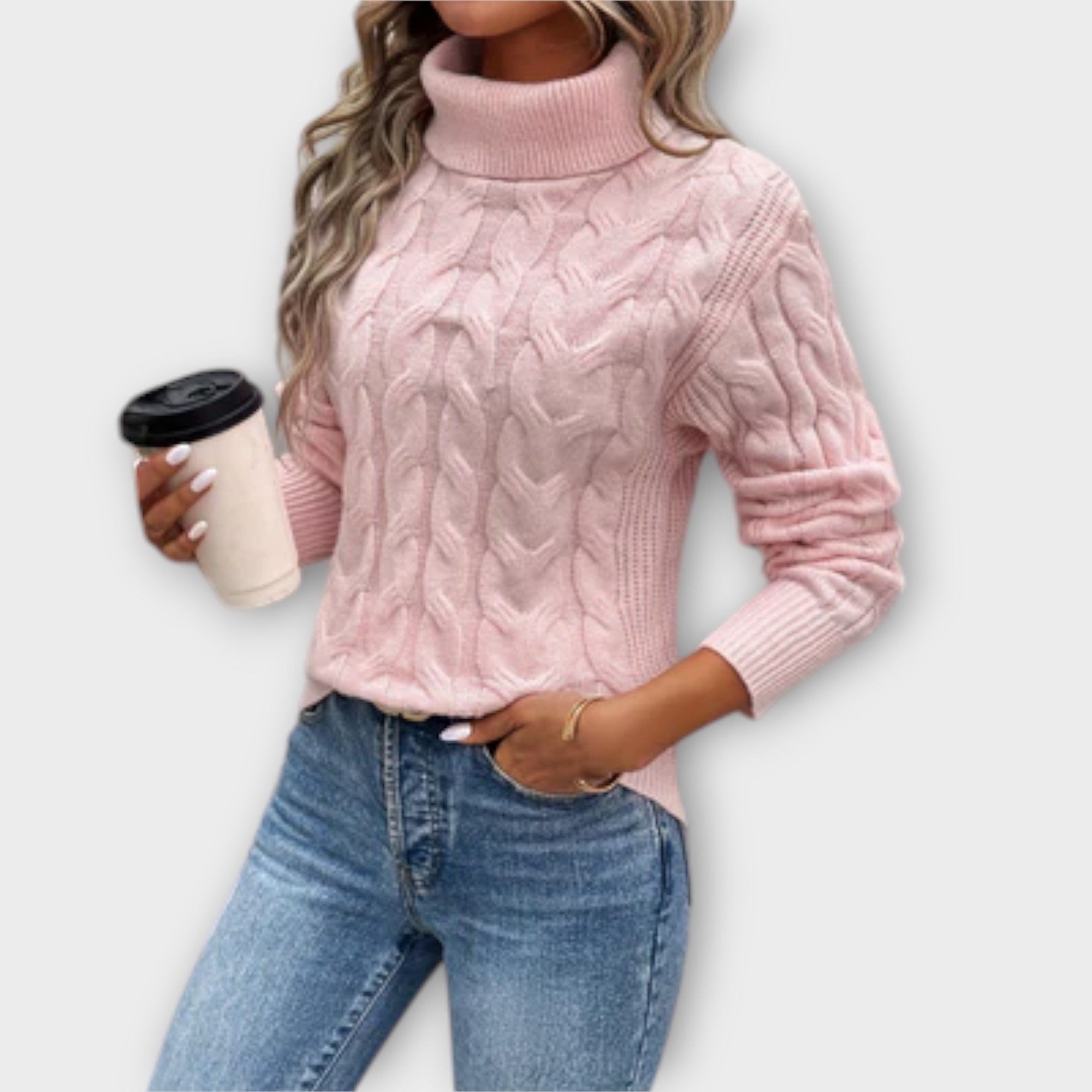 Amelia – Elegante suéter de punto enrollado