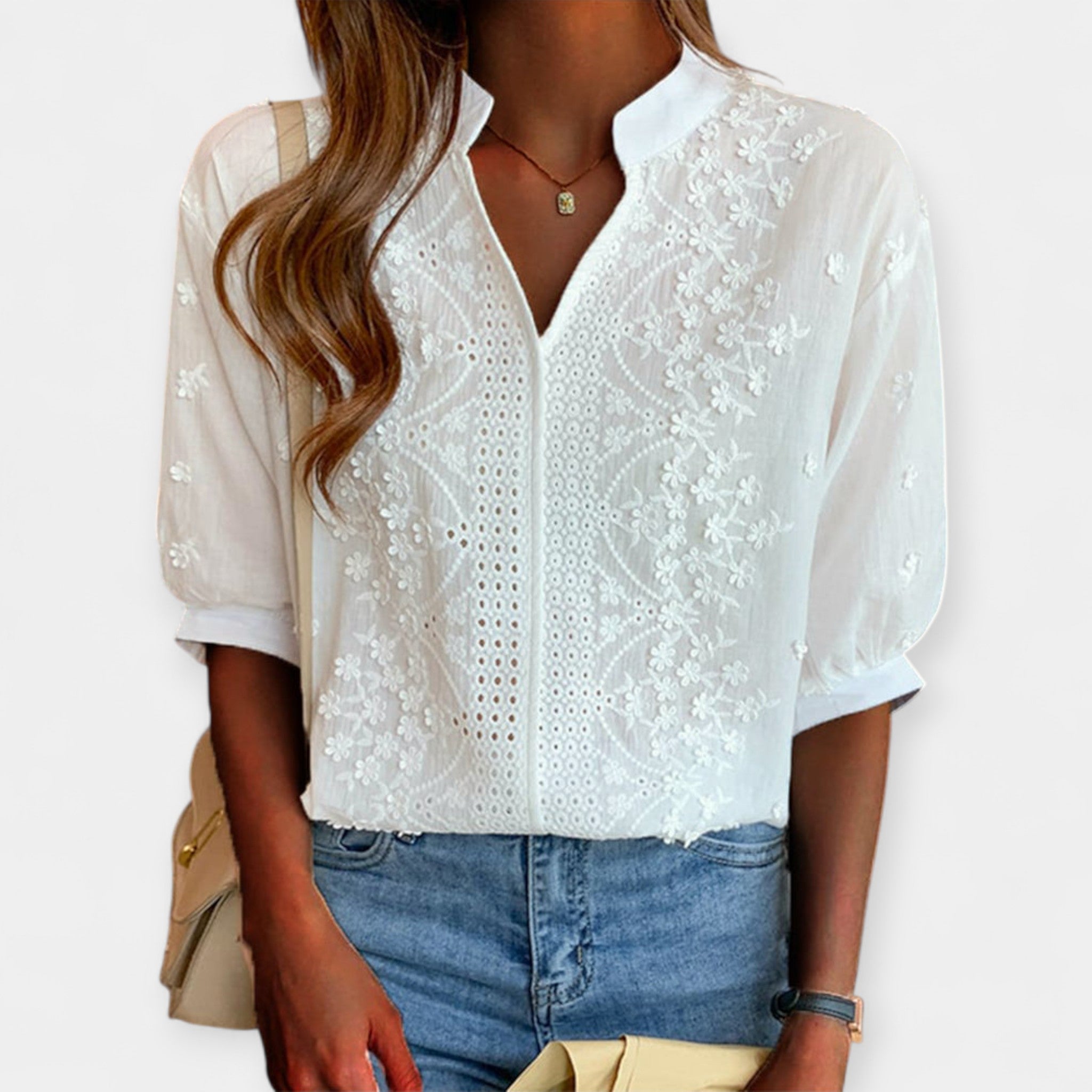 Blusa con Mangas Volumen