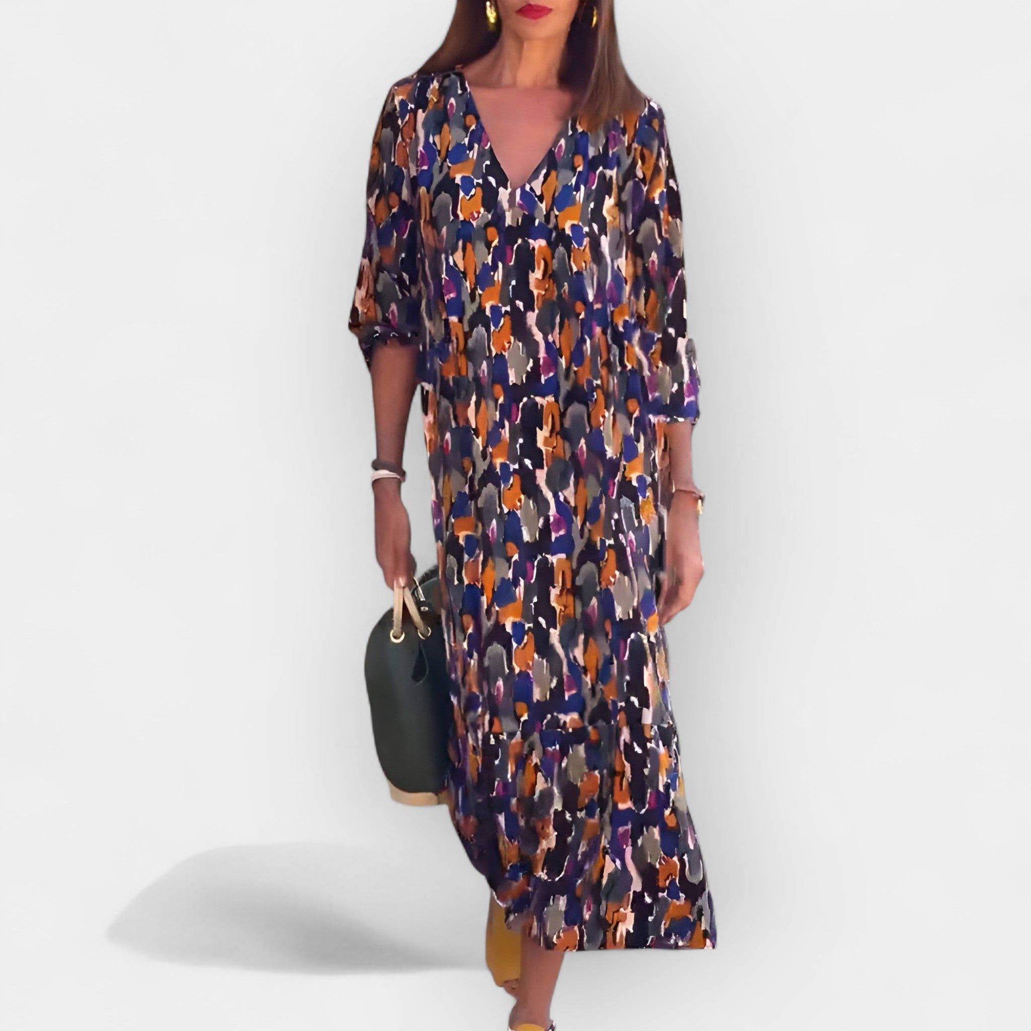 Vestido Vintage con Estampado Floral