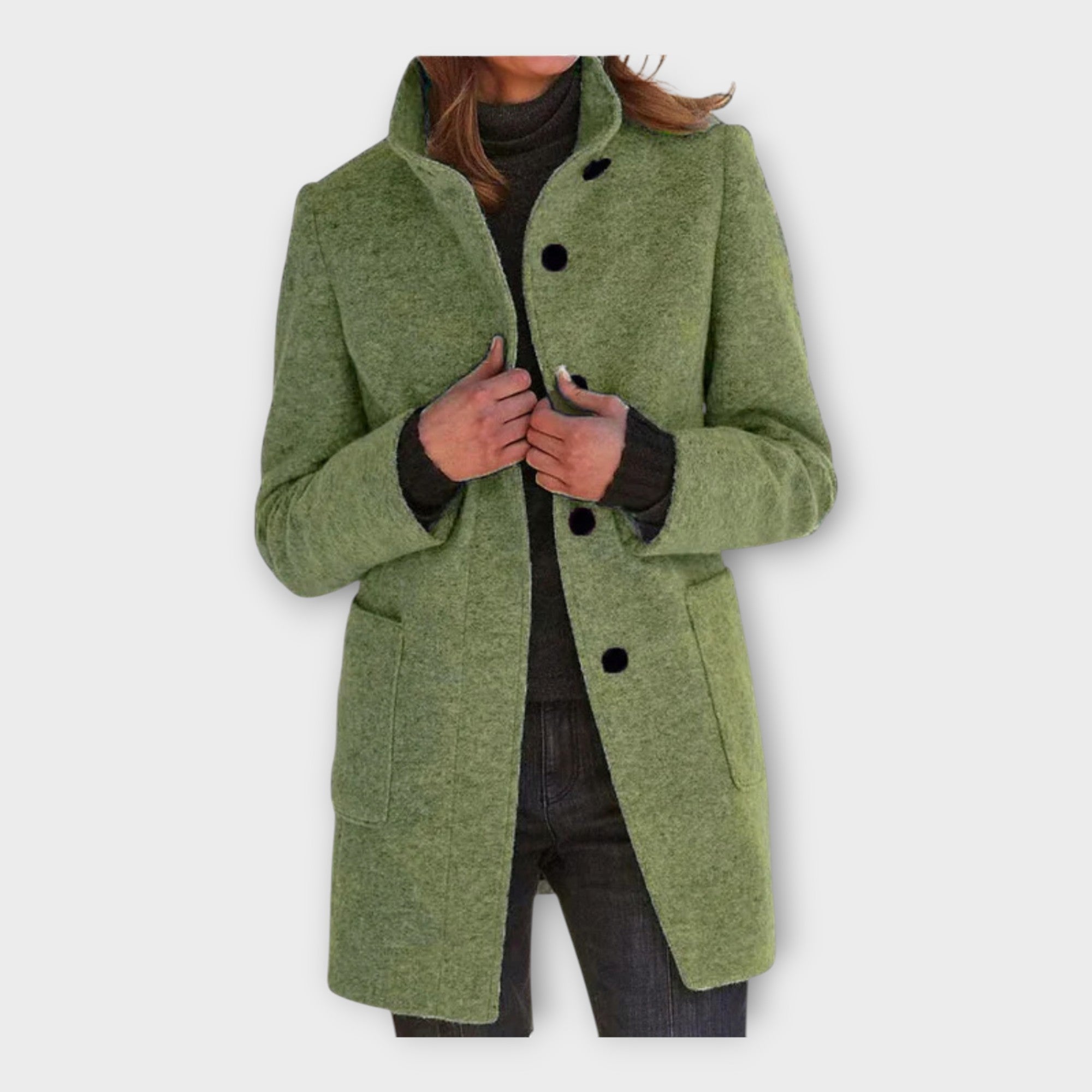 Abrigo elegante con línea atemporal