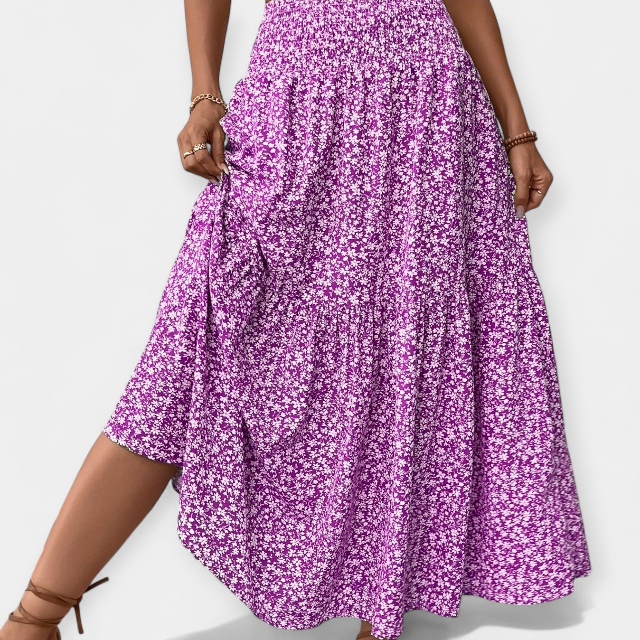 Falda Floral Casual y Cómoda