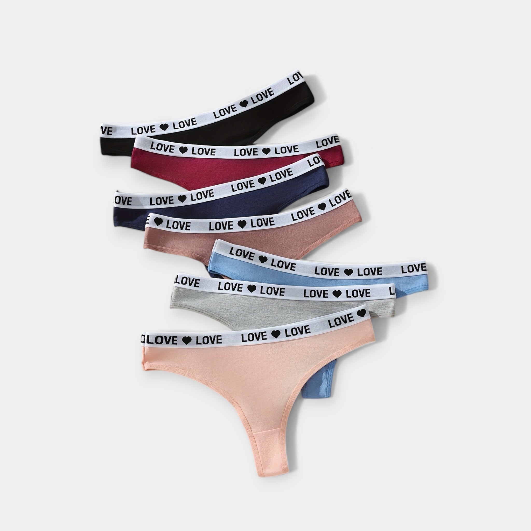 Juego de 7 bragas sexys tipo brief