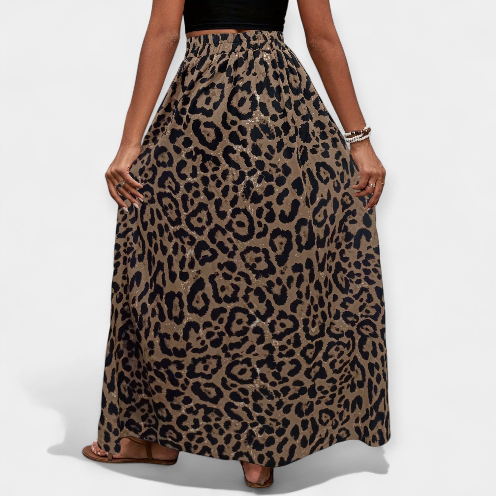 Falda Midi Animal Print