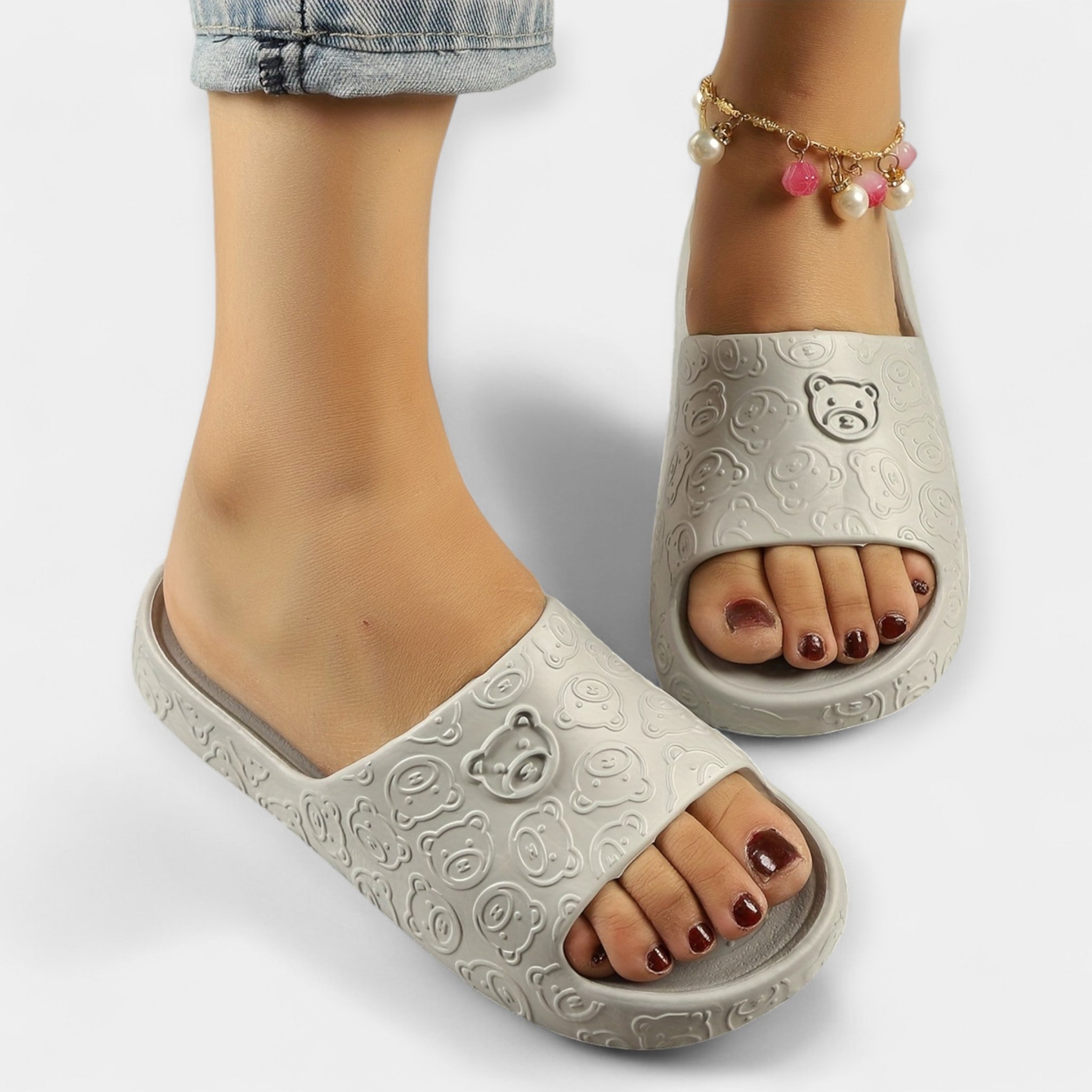 Pantuflas con Diseño de Osito