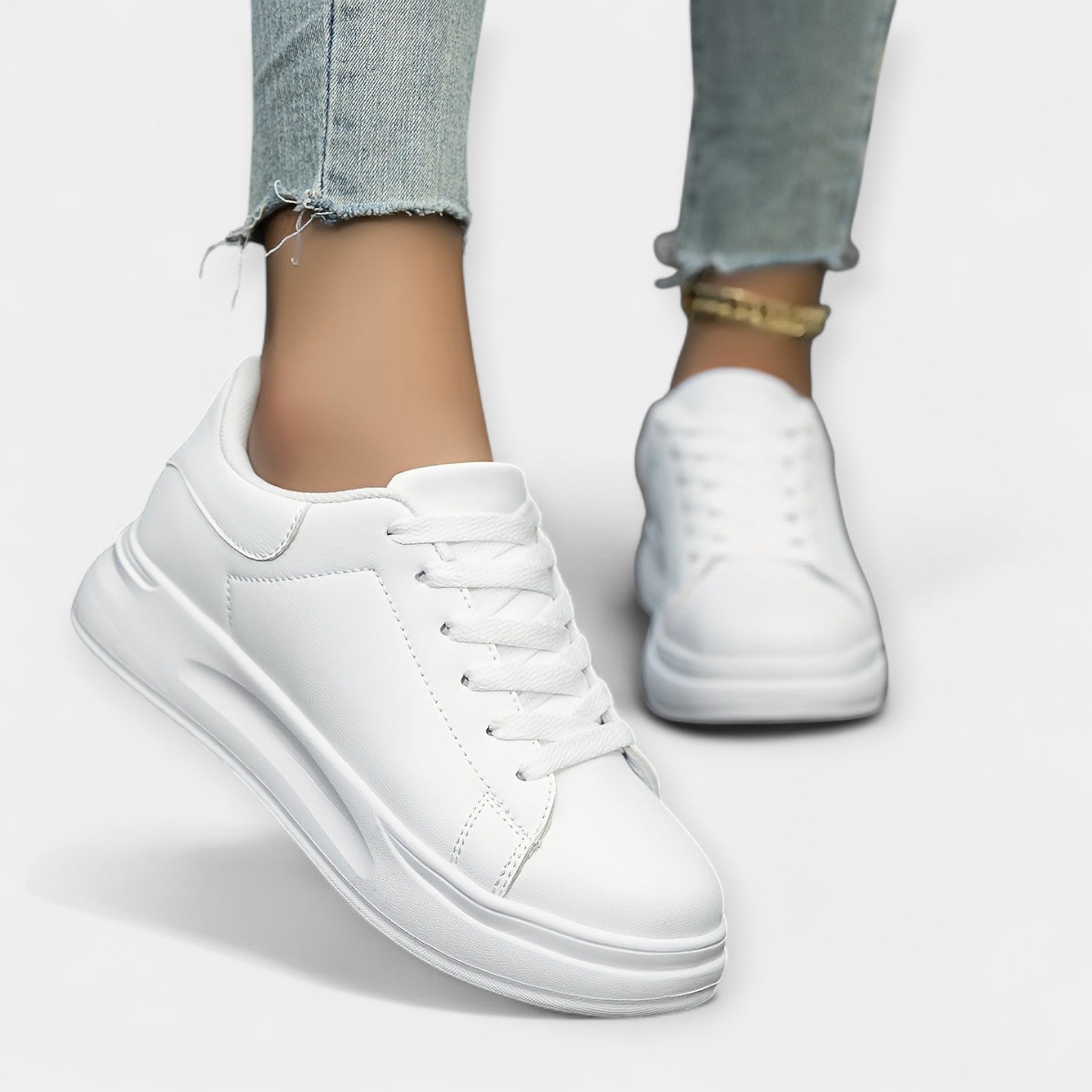 Sneakers de Cuero Blanco