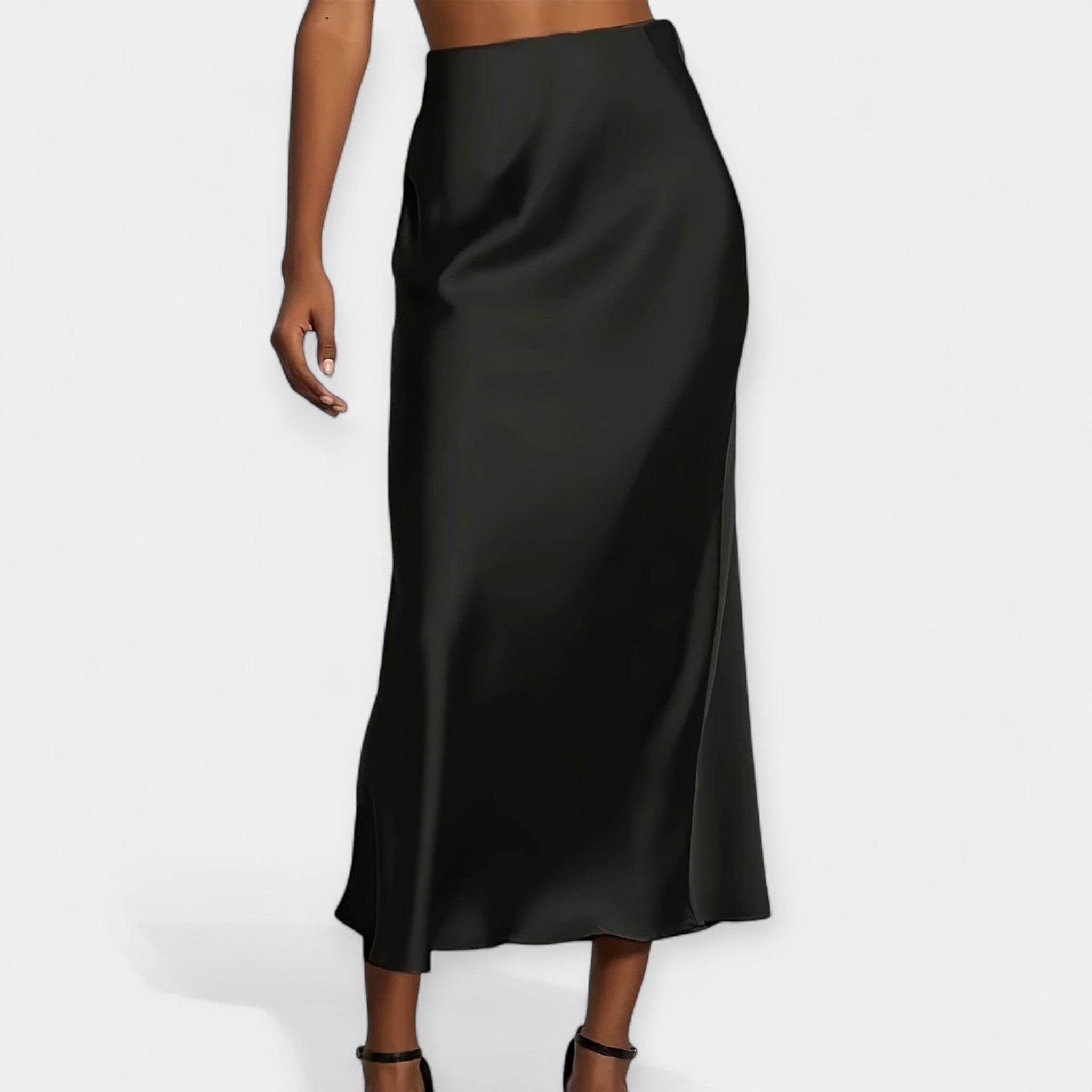 Falda Satén Elegante