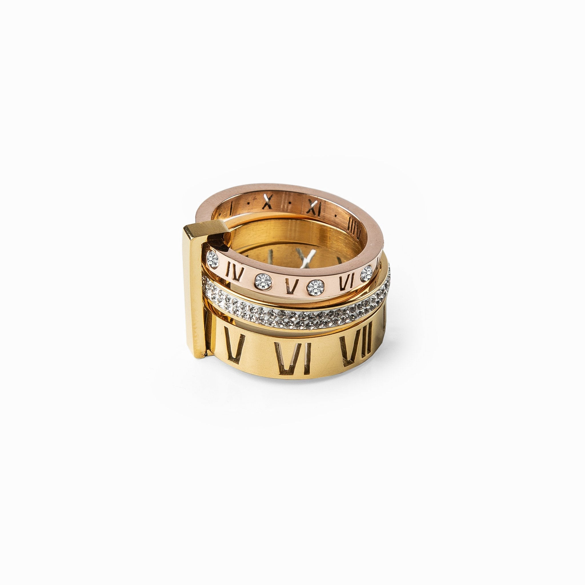 Anillo Triple Brillo