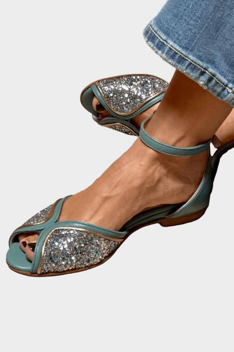 Brigitta | Sandalias con purpurina