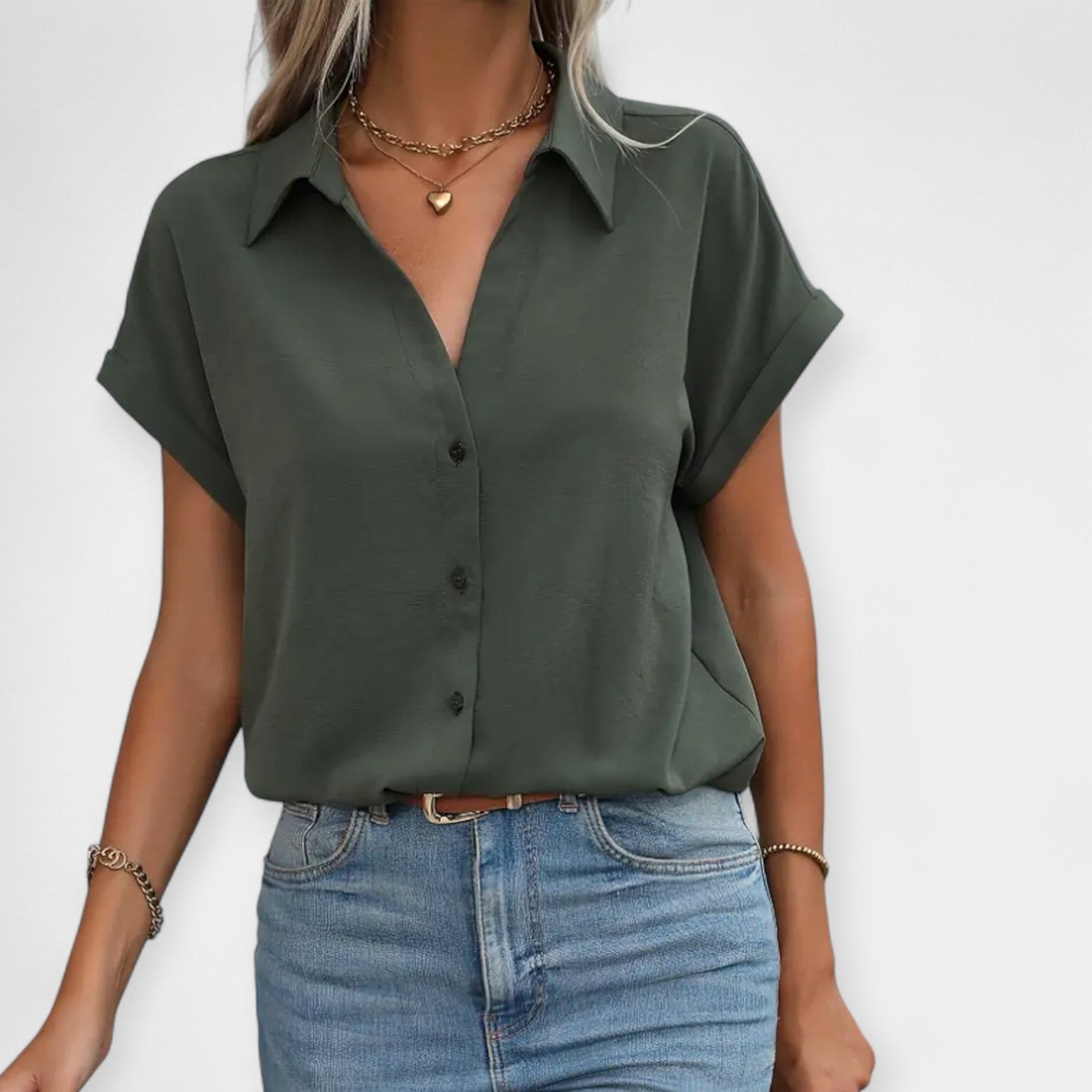 Camisa Cómoda de Manga Corta