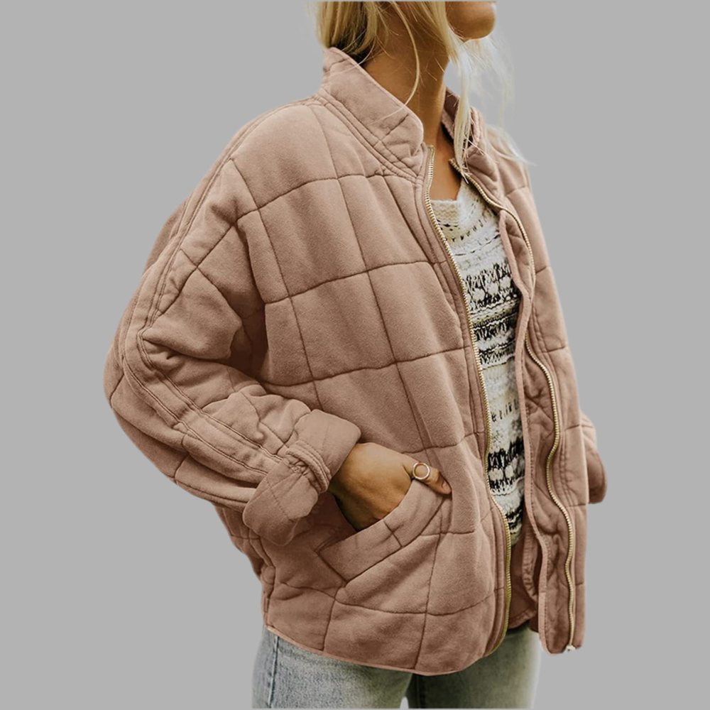 Chaqueta acolchada elegante y cómoda.