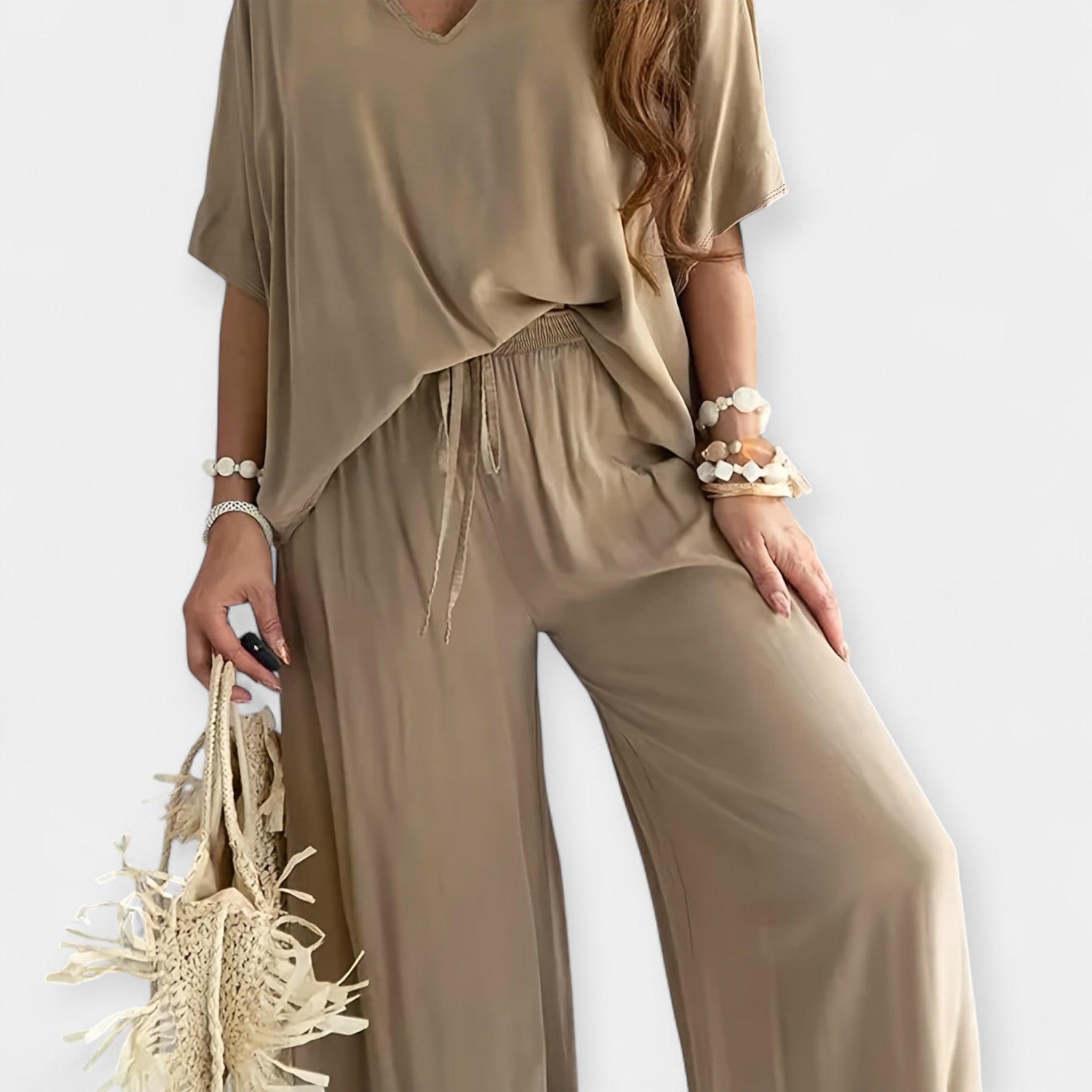Conjunto Casual con Pantalón Ancho