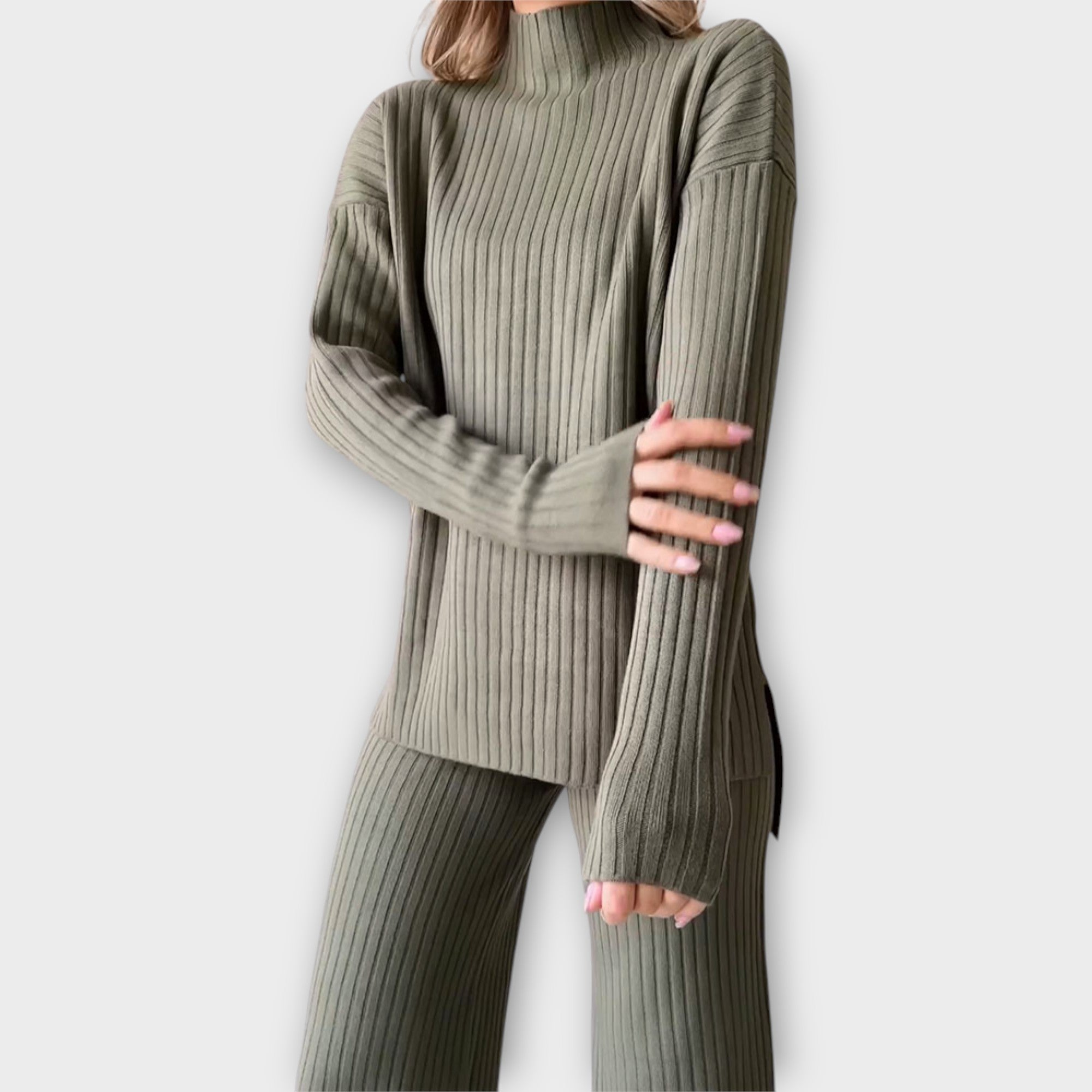 Conjunto de punto con línea cómoda