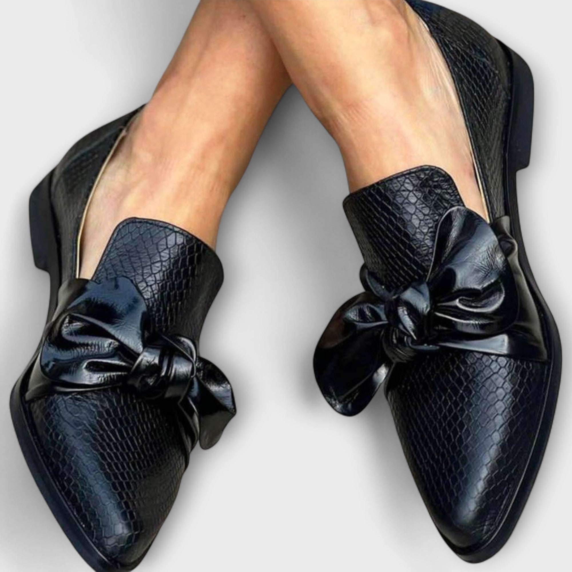 Claudia - Mocasines con adorno de cinta