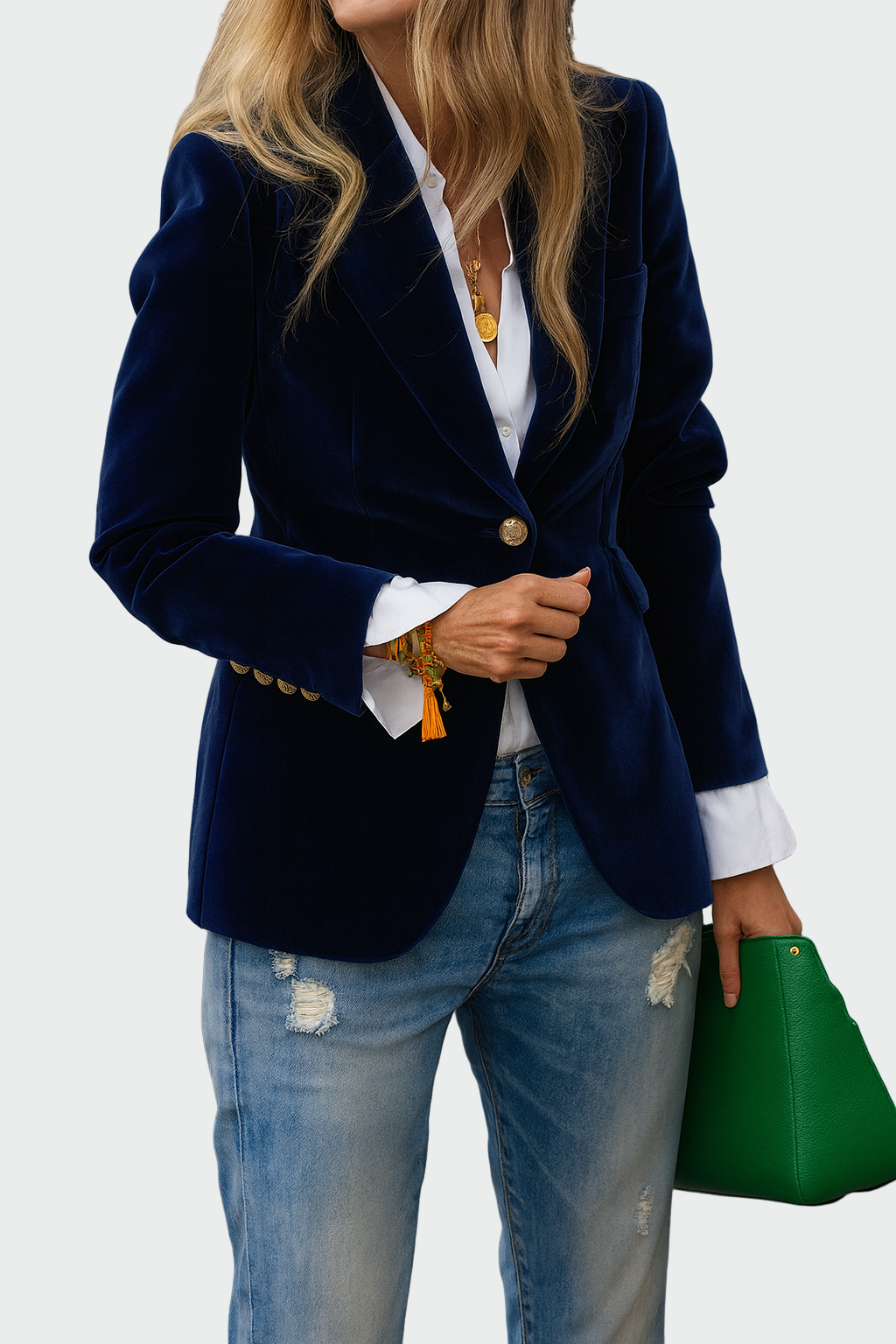 Chaqueta de línea lujosa