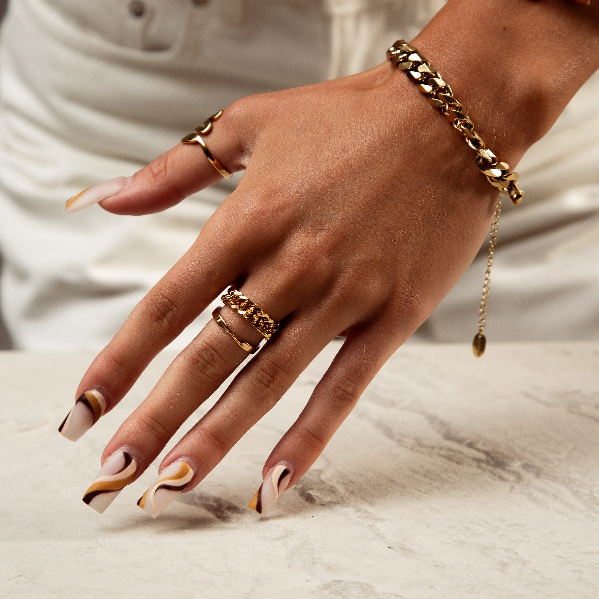 Anillo Curb de Cadena