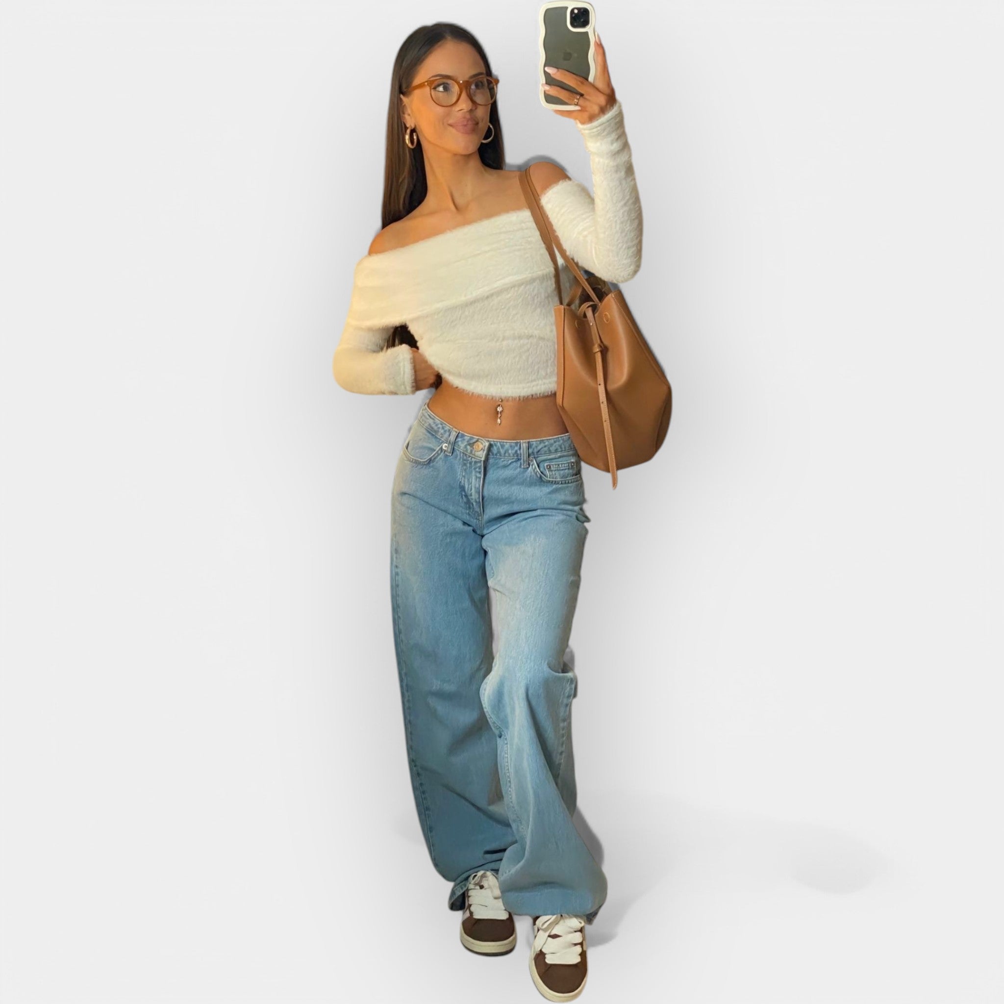 Jeans de Cintura Baja Cómodos