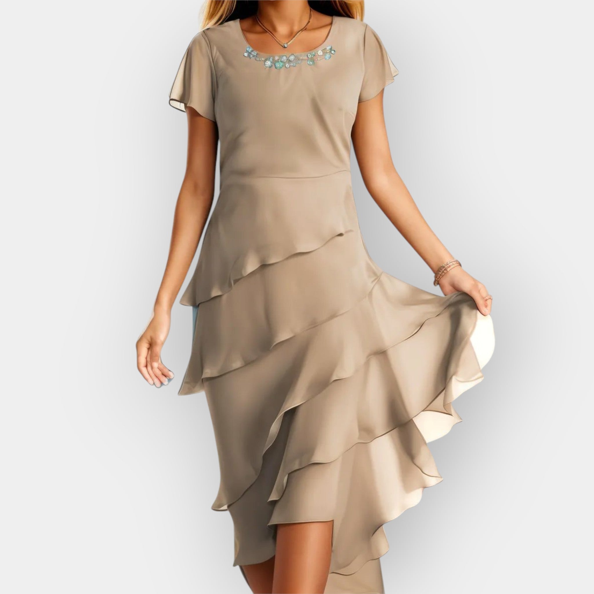 Vestido Chiffon en Capas