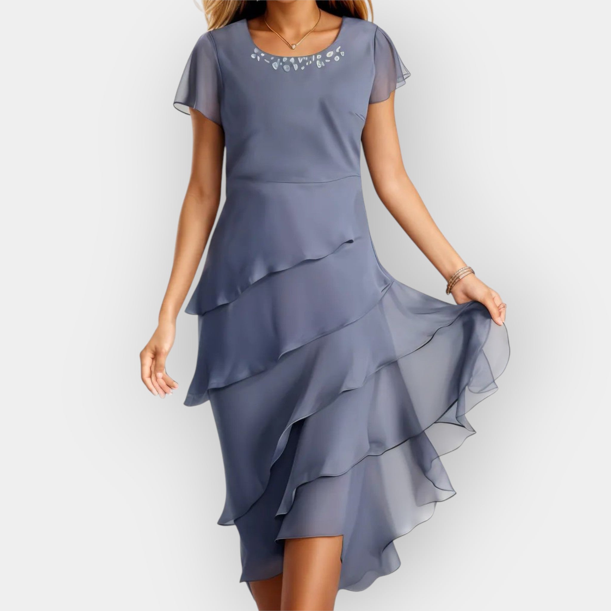 Vestido Chiffon en Capas