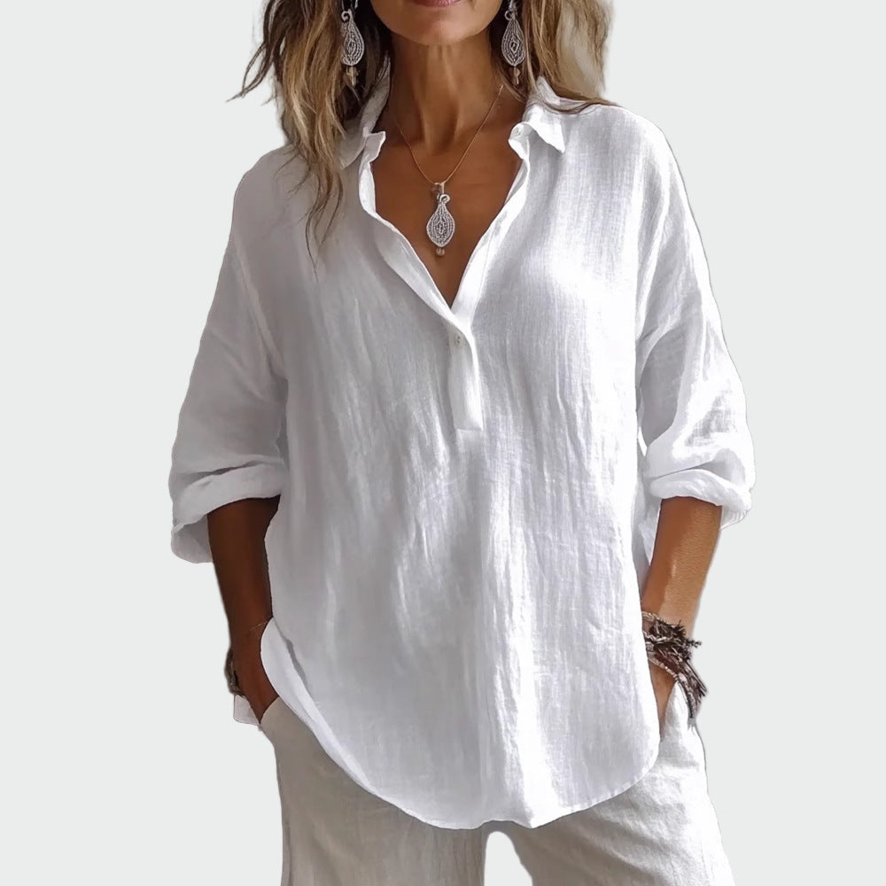 Blusa de elegancia relajada