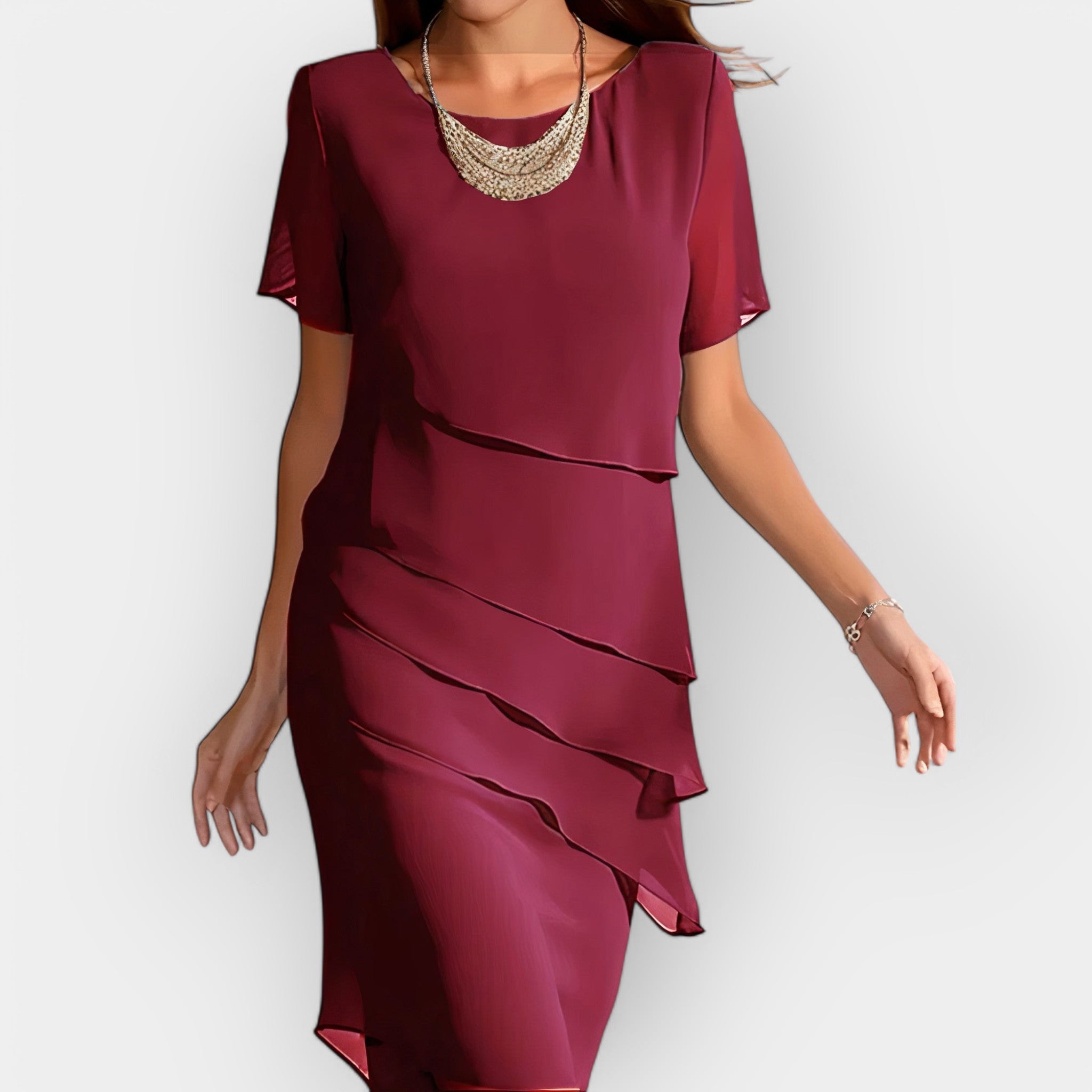 Vestido de Gasa Elegante