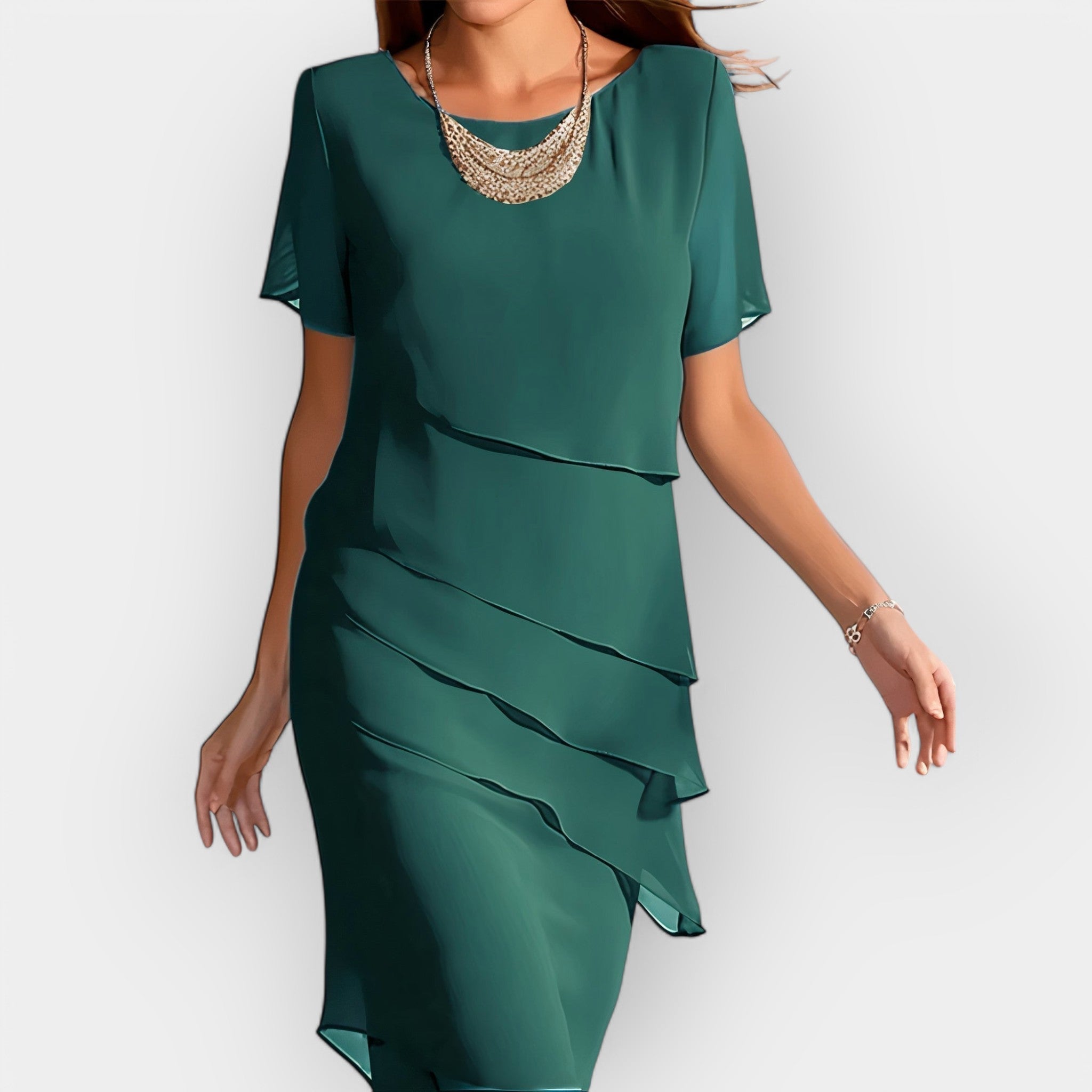 Vestido de Gasa Elegante