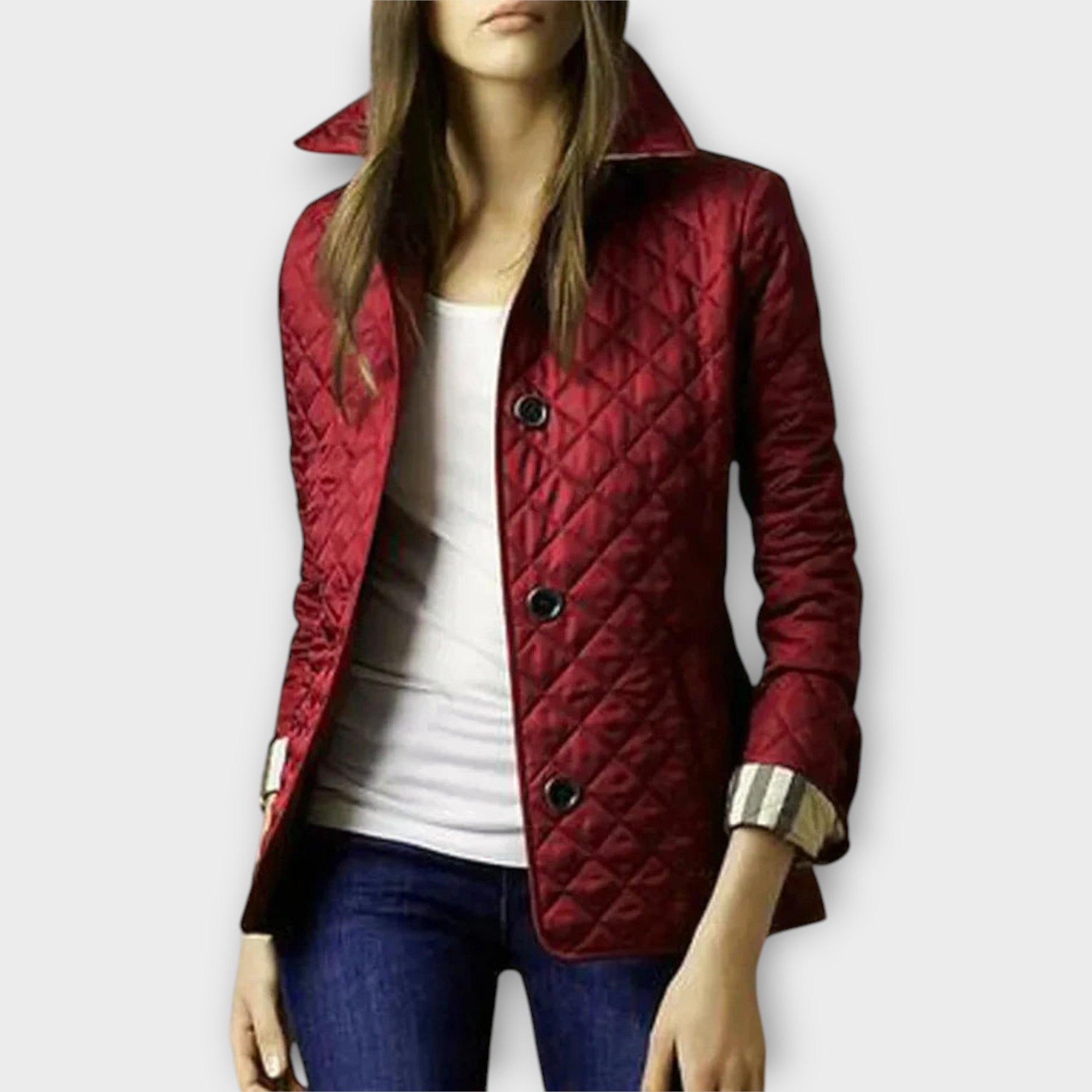 Chaqueta acolchada de línea elegante