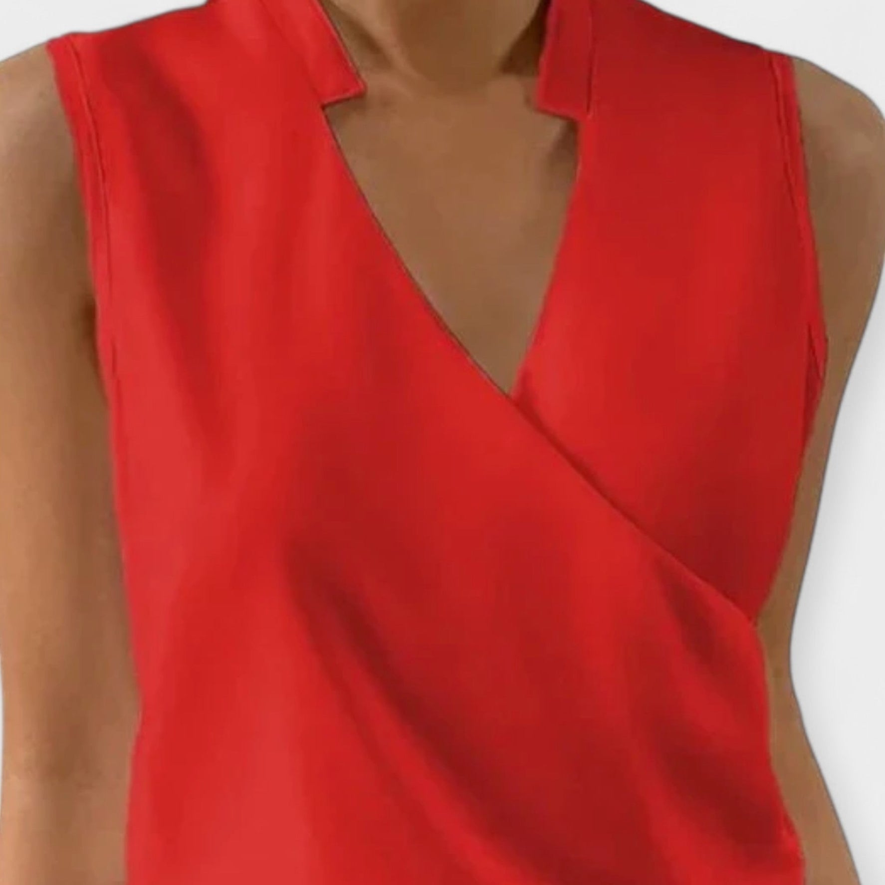 Blusa Cruzada con Escote en V