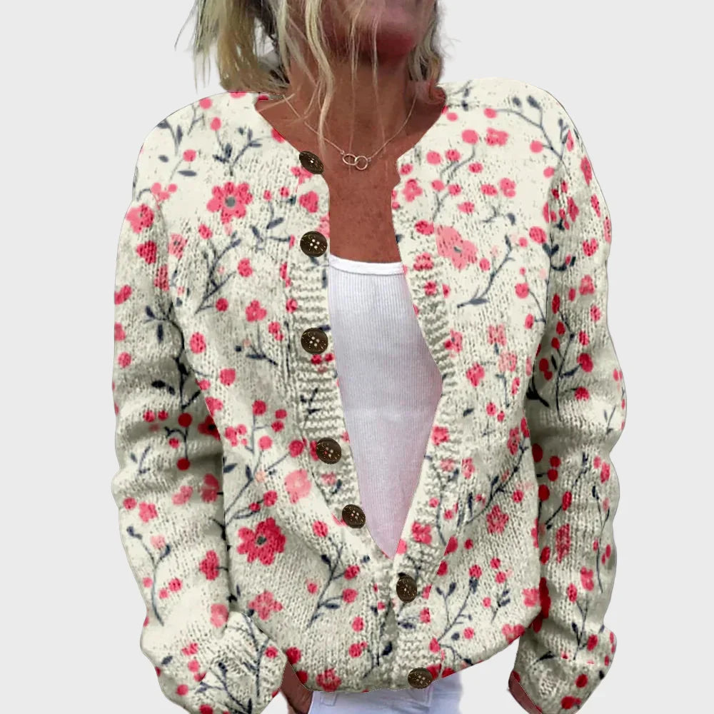 Chaleco de punto elegante con estampado